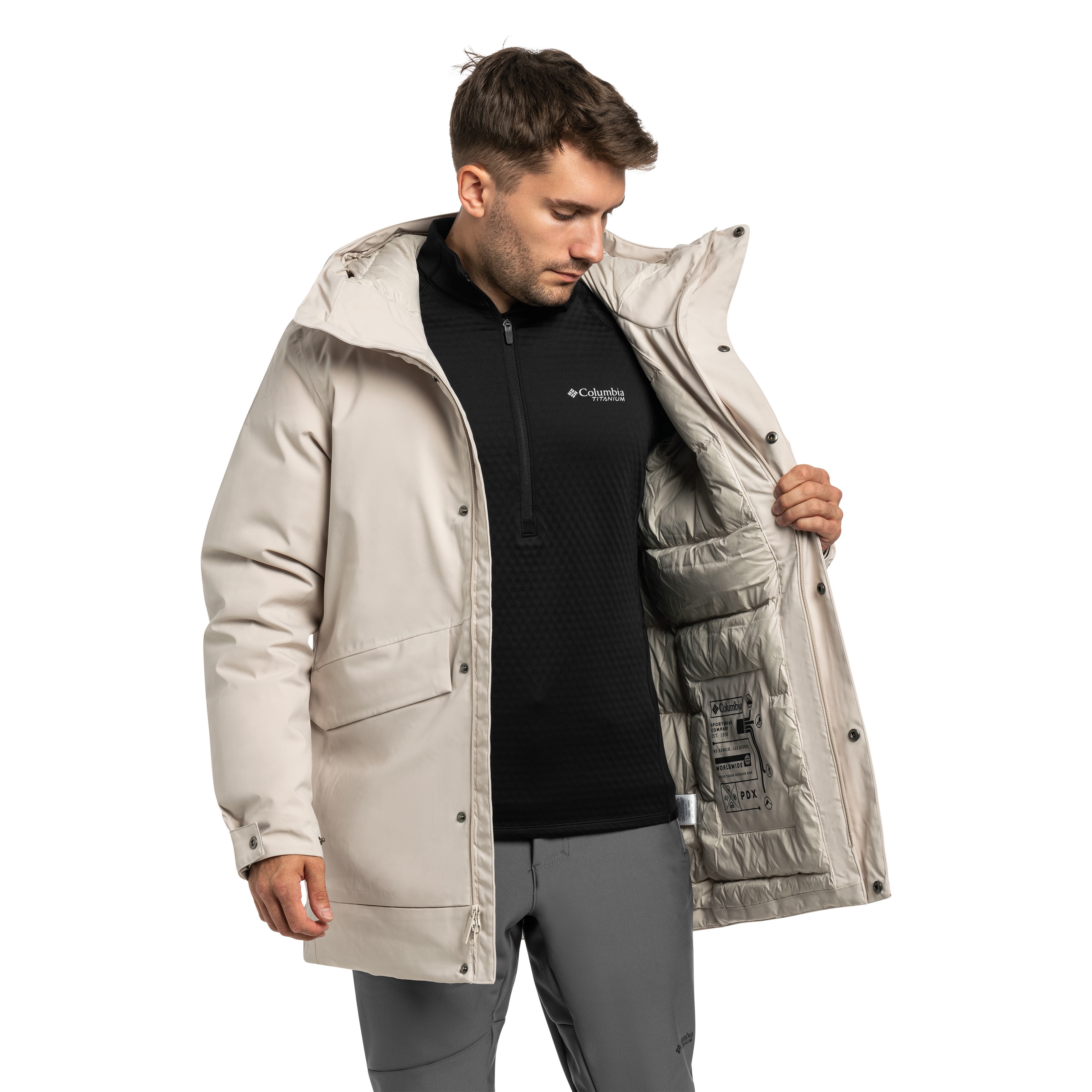 Куртка Columbia Street Heights Waterproof Down Parka - Dark Stone