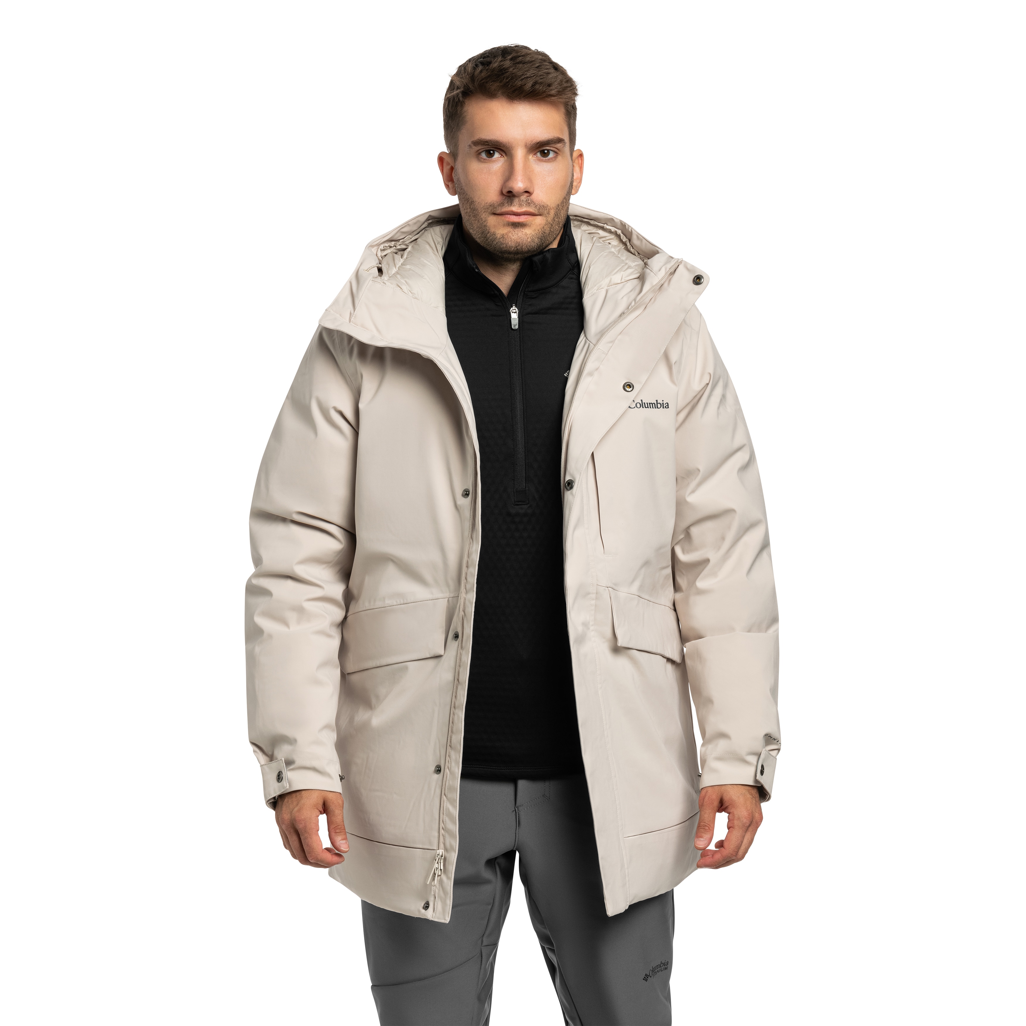 Kurtka Columbia Street Heights Waterproof Down Parka - Dark Stone