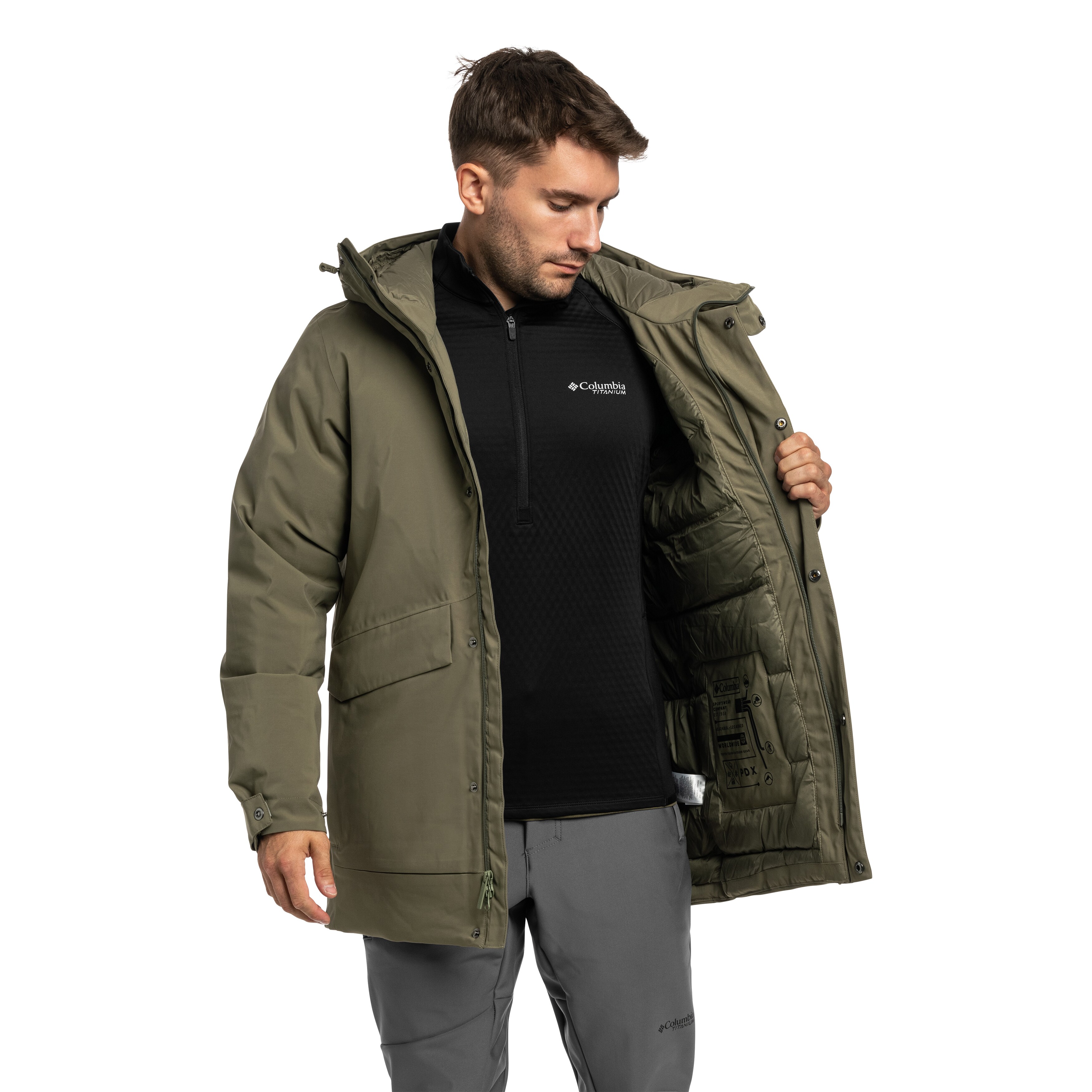 Куртка Columbia Street Heights Waterproof Down Parka - Stone Green