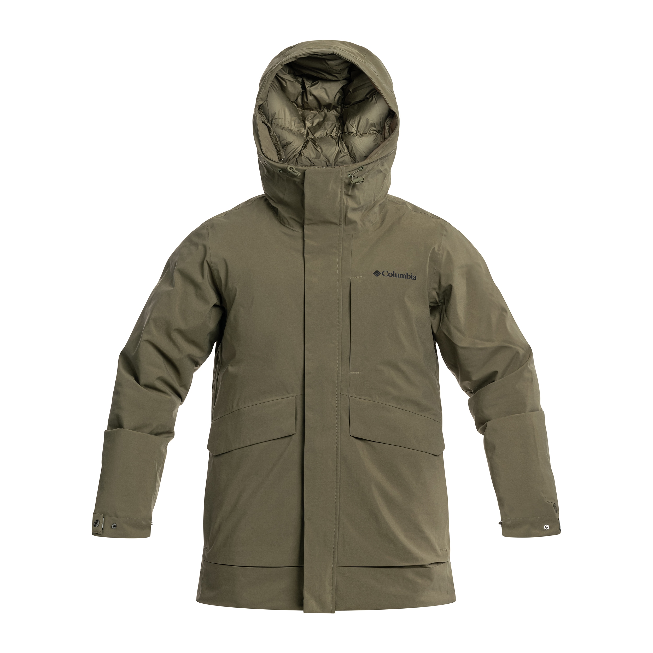 Kurtka Columbia Street Heights Waterproof Down Parka - Stone Green