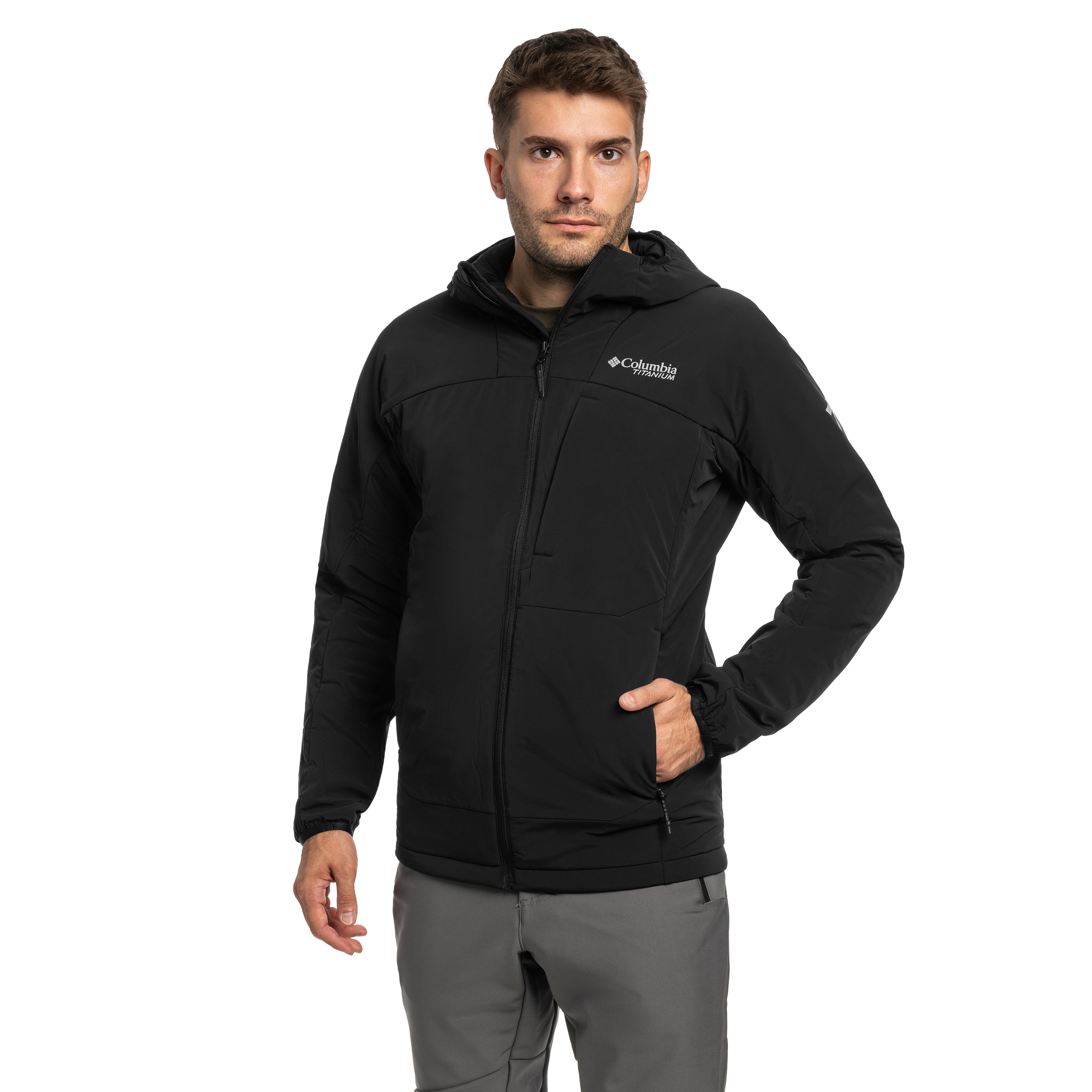 Kurtka Columbia Silver Leaf Lite Insulated Hooded Jacket - Black
