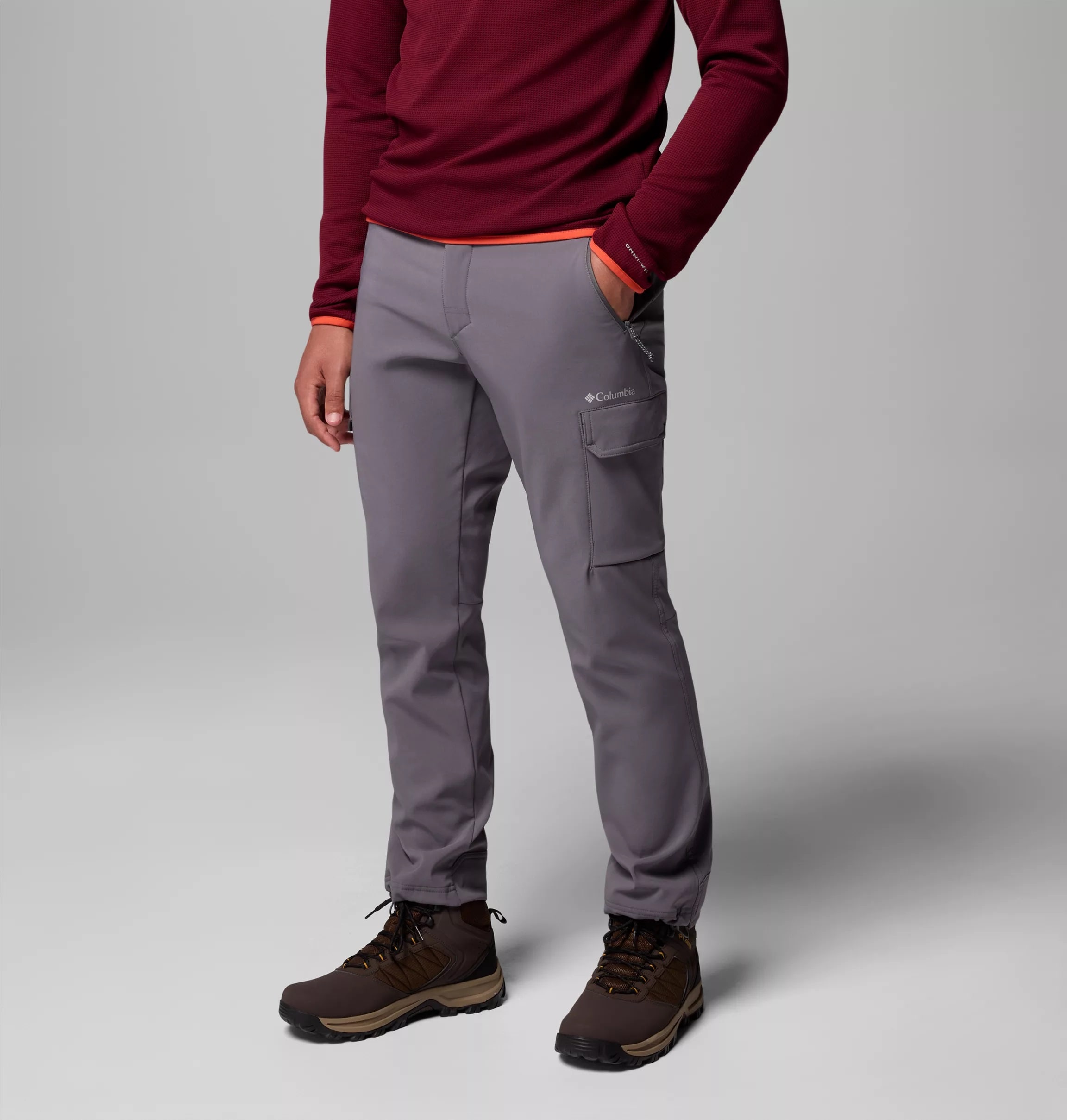 Spodnie Columbia Tech Trail Utility Winter - City Grey