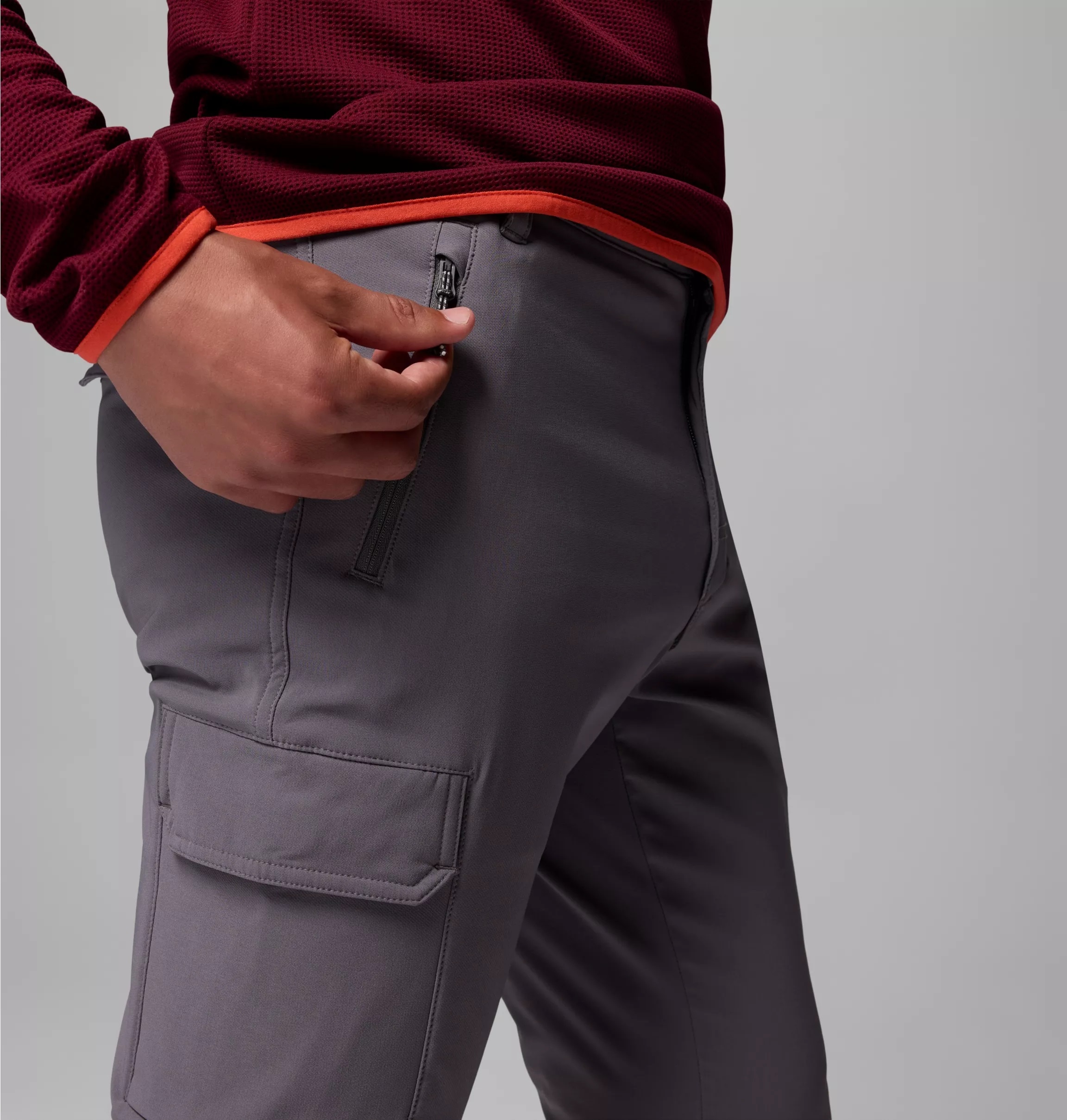 Spodnie Columbia Tech Trail Utility Winter - City Grey