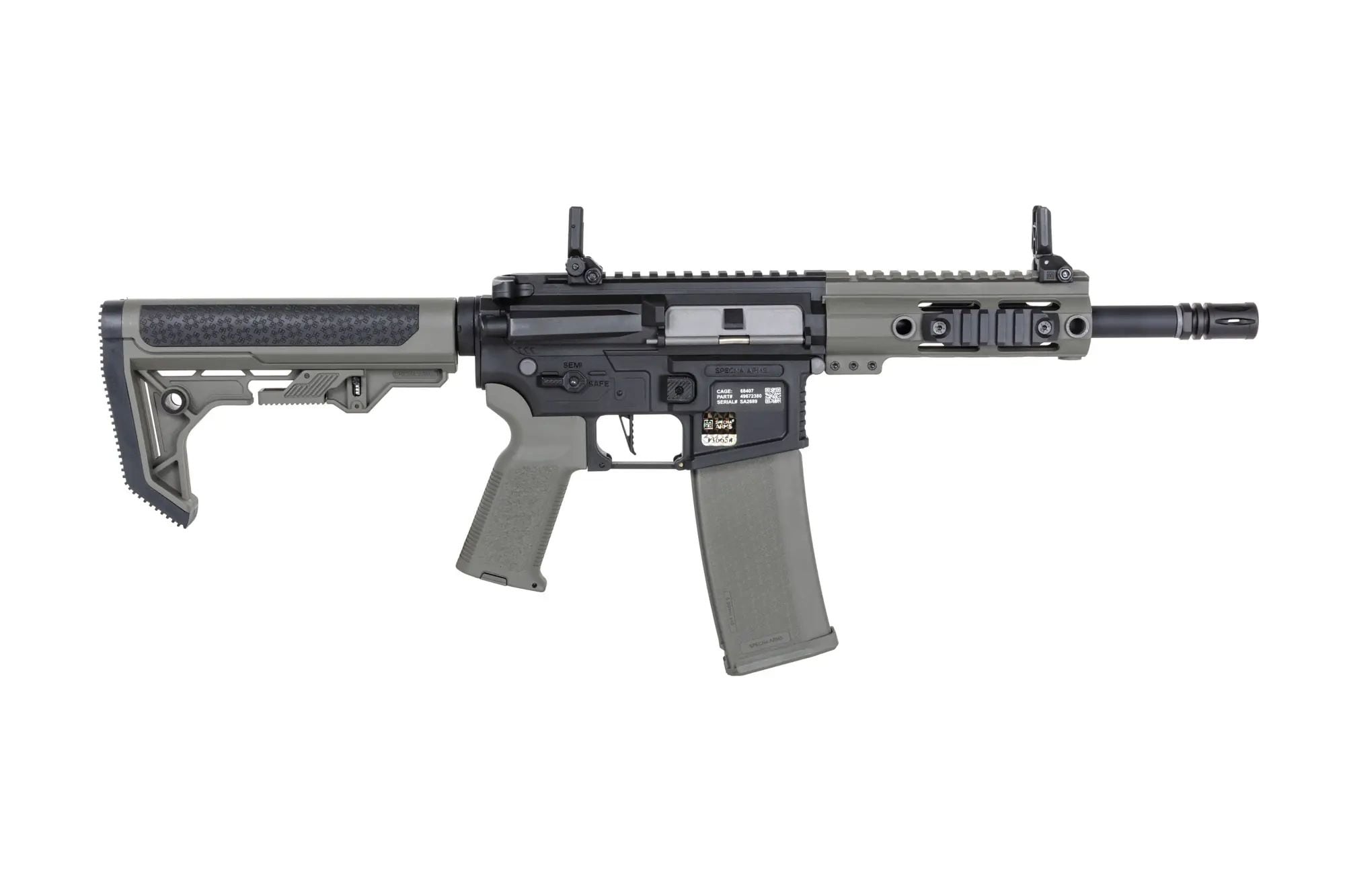 Штурмова гвинтівка AEG Specna Arms SA-F04-RL Flex BLDC Light Ops Stock HAL ETU Gen. 2 - Olive