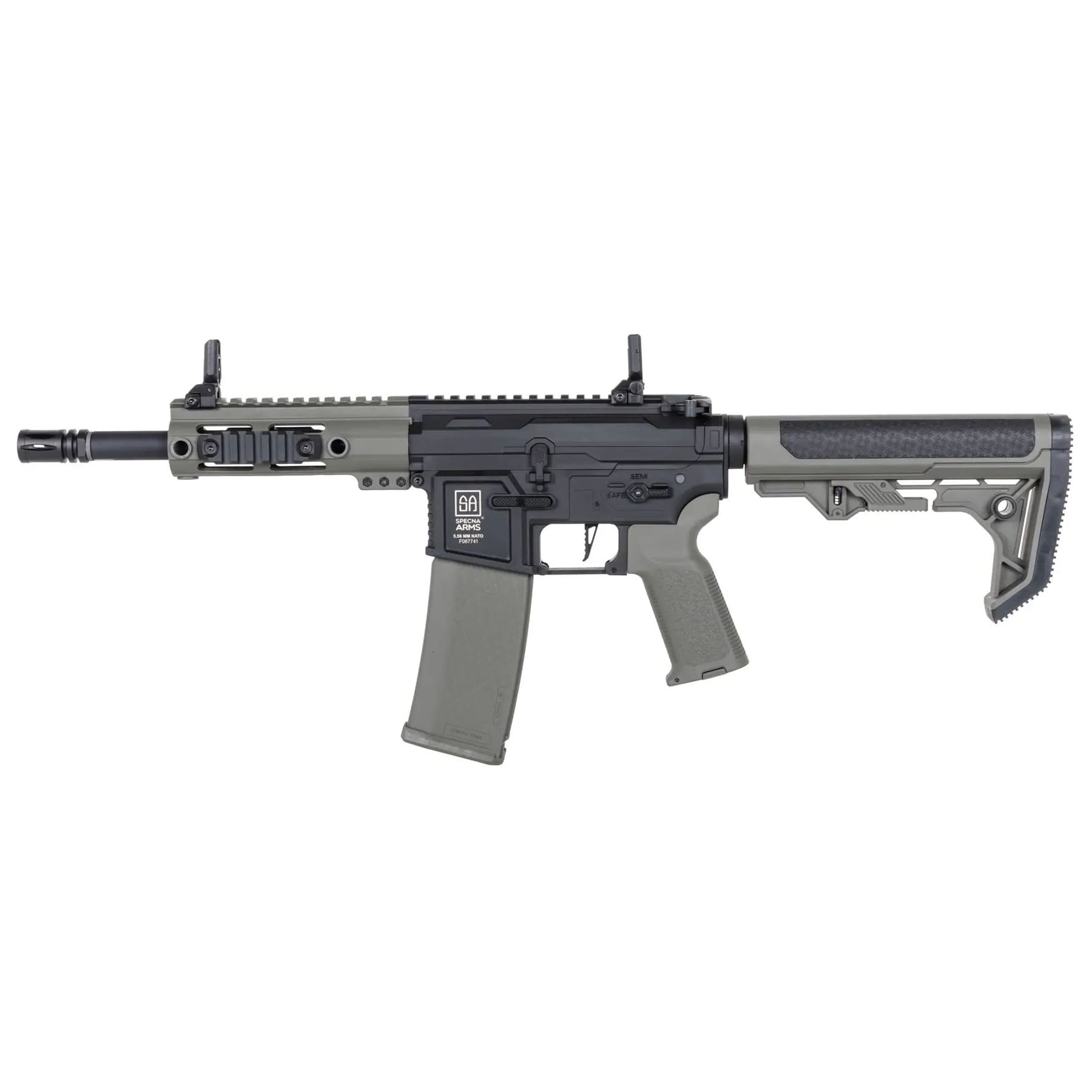 Штурмова гвинтівка AEG Specna Arms SA-F04-RL Flex BLDC Light Ops Stock HAL ETU Gen. 2 - Olive