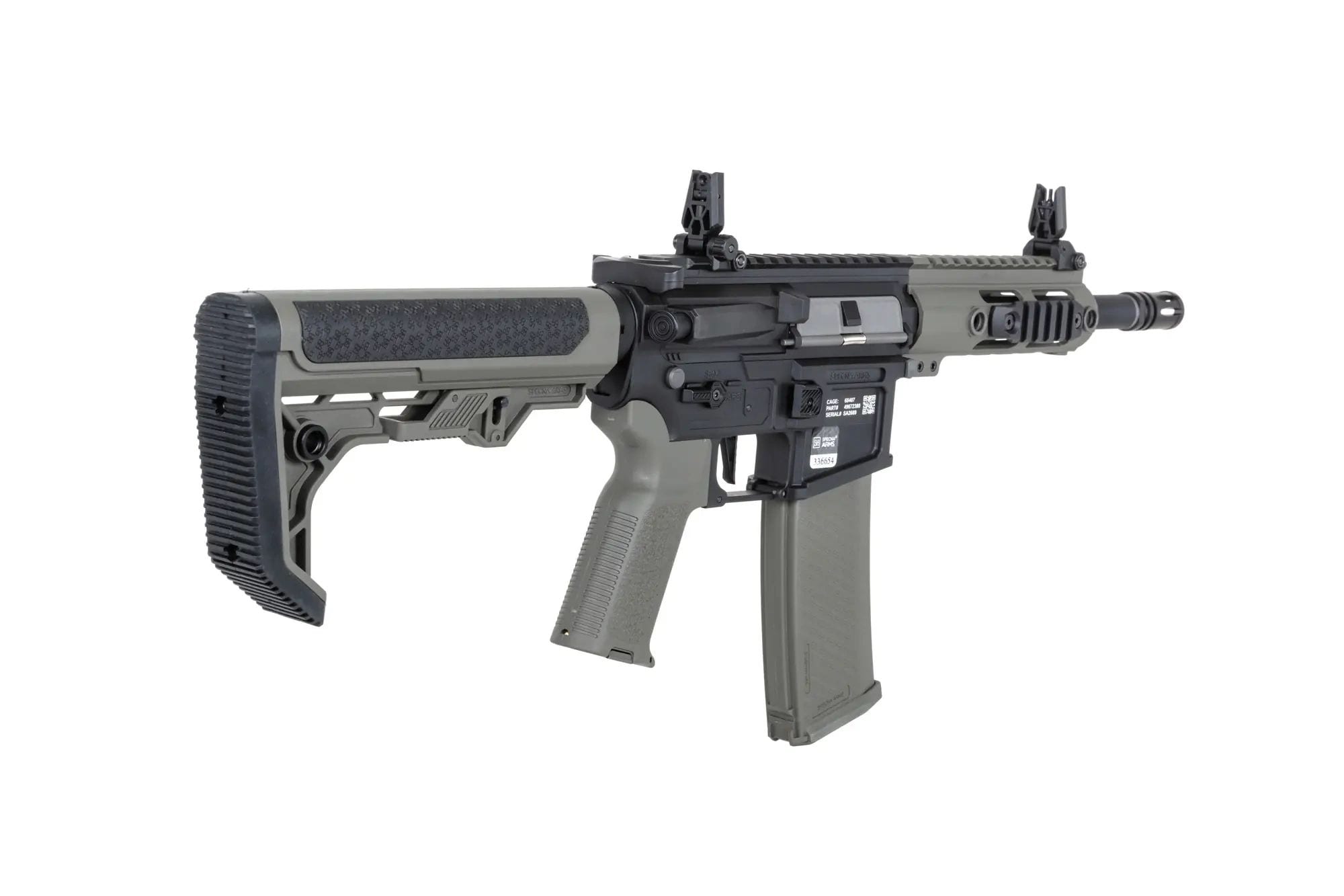 Штурмова гвинтівка AEG Specna Arms SA-F04-RL Flex BLDC Light Ops Stock HAL ETU Gen. 2 - Olive