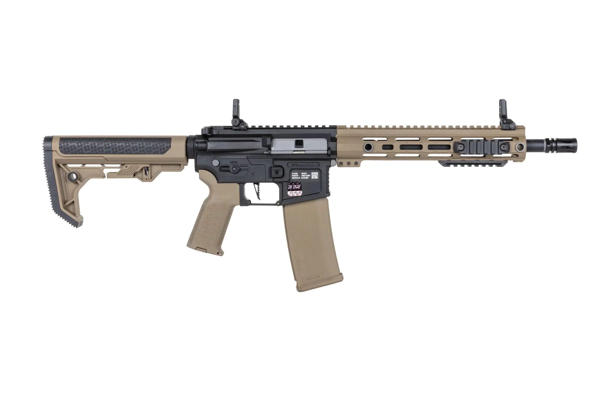 Штурмова гвинтівка AEG Specna Arms SA-F05-RL Flex BLDC Light Ops Stock HAL ETU Gen. 2 - Half-Tan