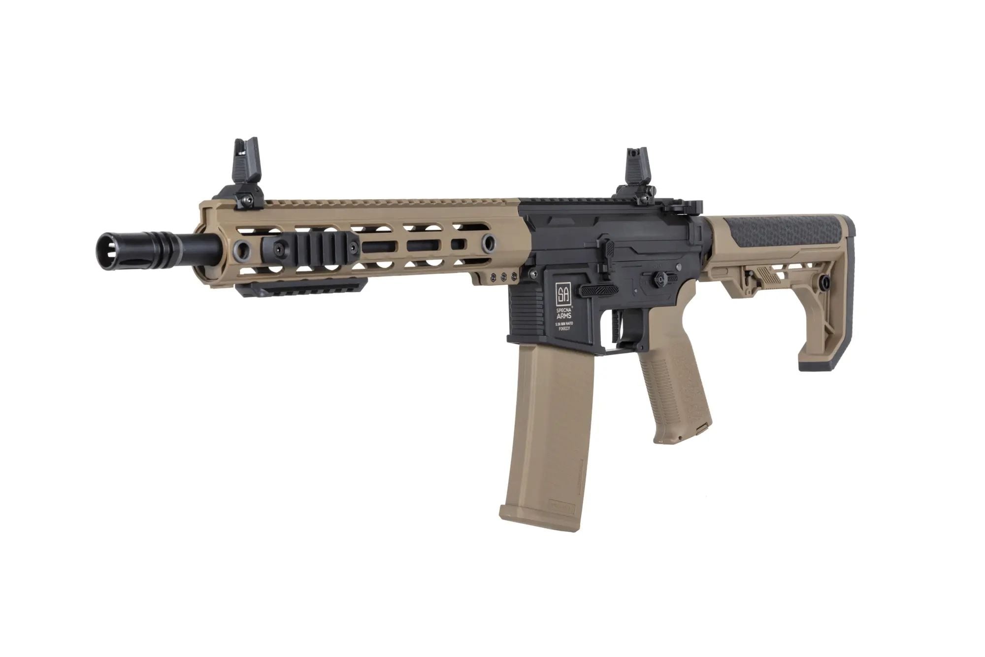 Штурмова гвинтівка AEG Specna Arms SA-F05-RL Flex BLDC Light Ops Stock HAL ETU Gen. 2 - Half-Tan