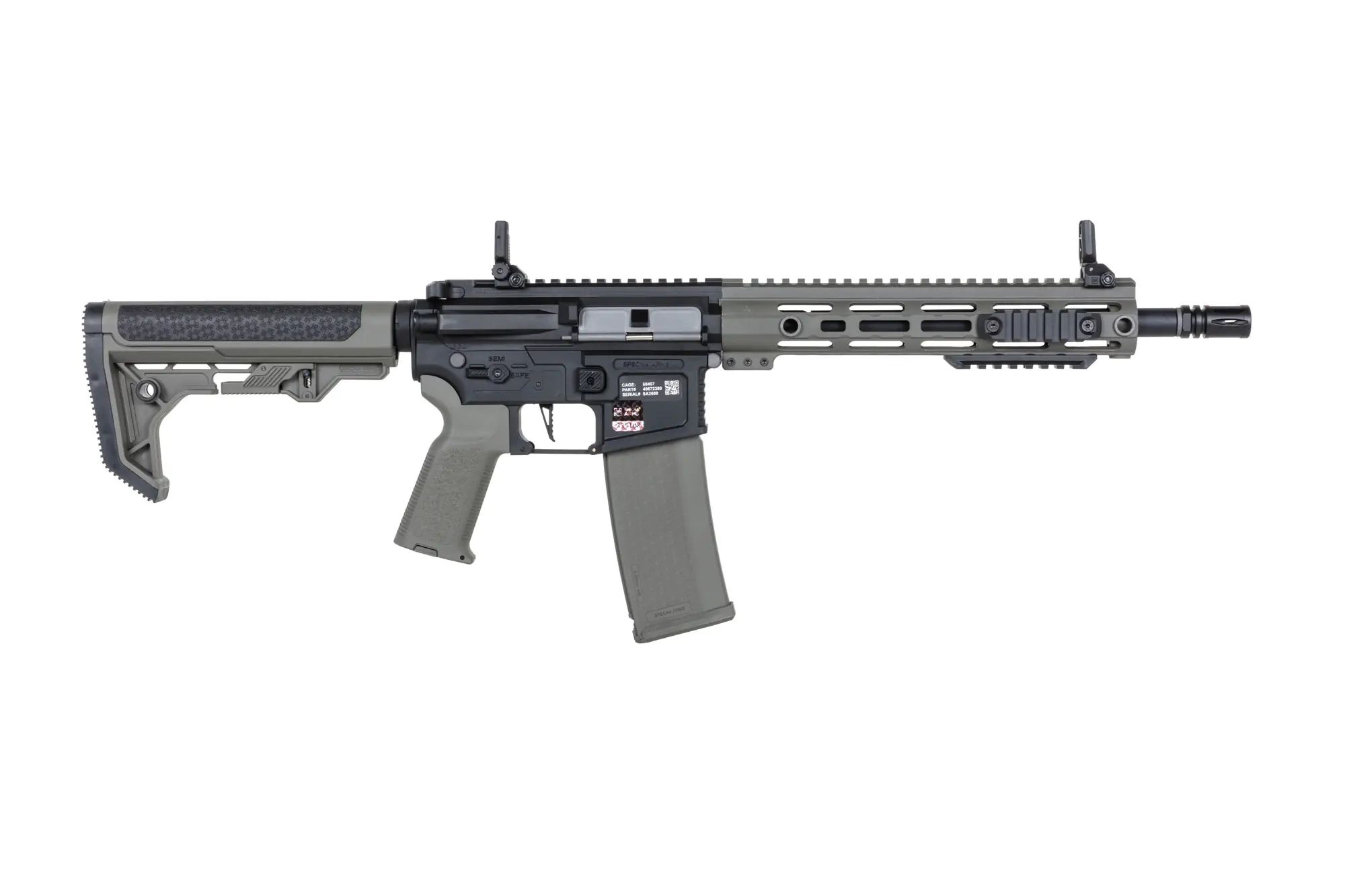 Штурмова гвинтівка AEG Specna Arms SA-F05-RL Flex BLDC Light Ops Stock HAL ETU Gen. 2 - Olive