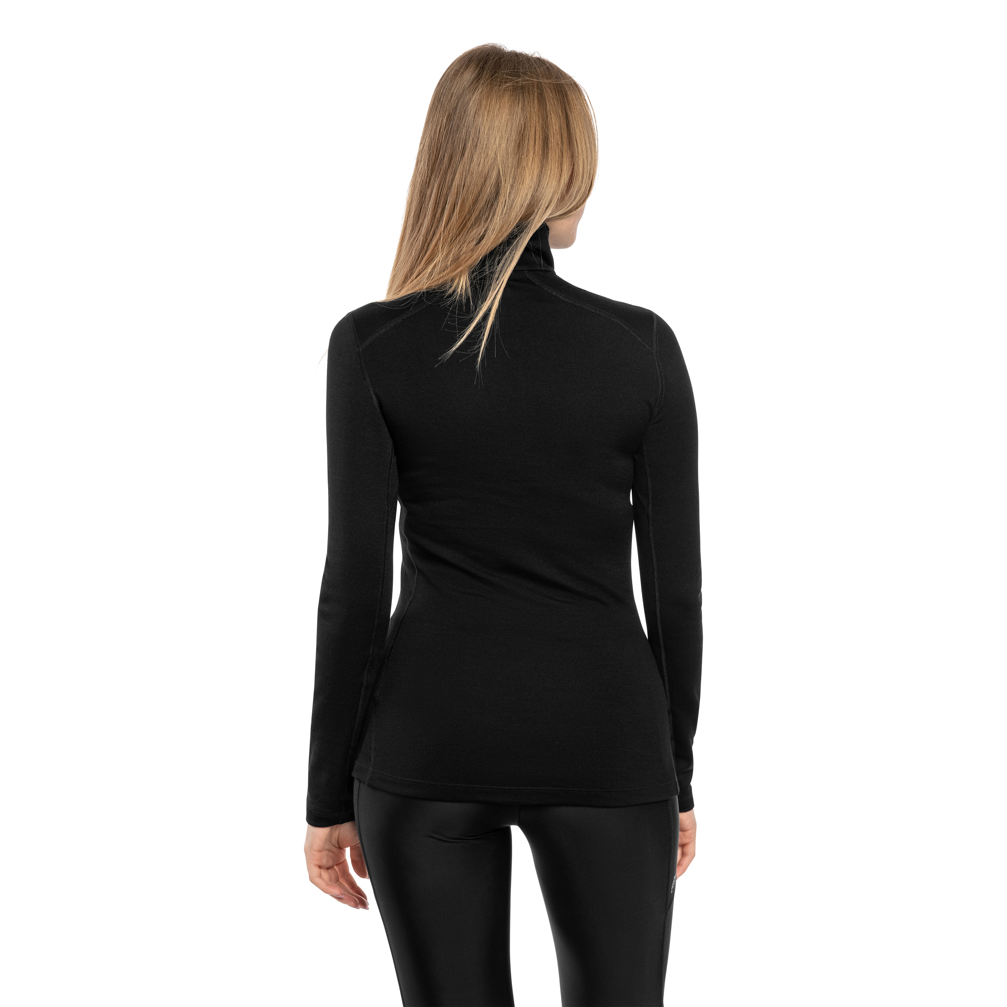 Bluza termoaktywna damska Icebreaker 260 Tech Half-Zip - Black