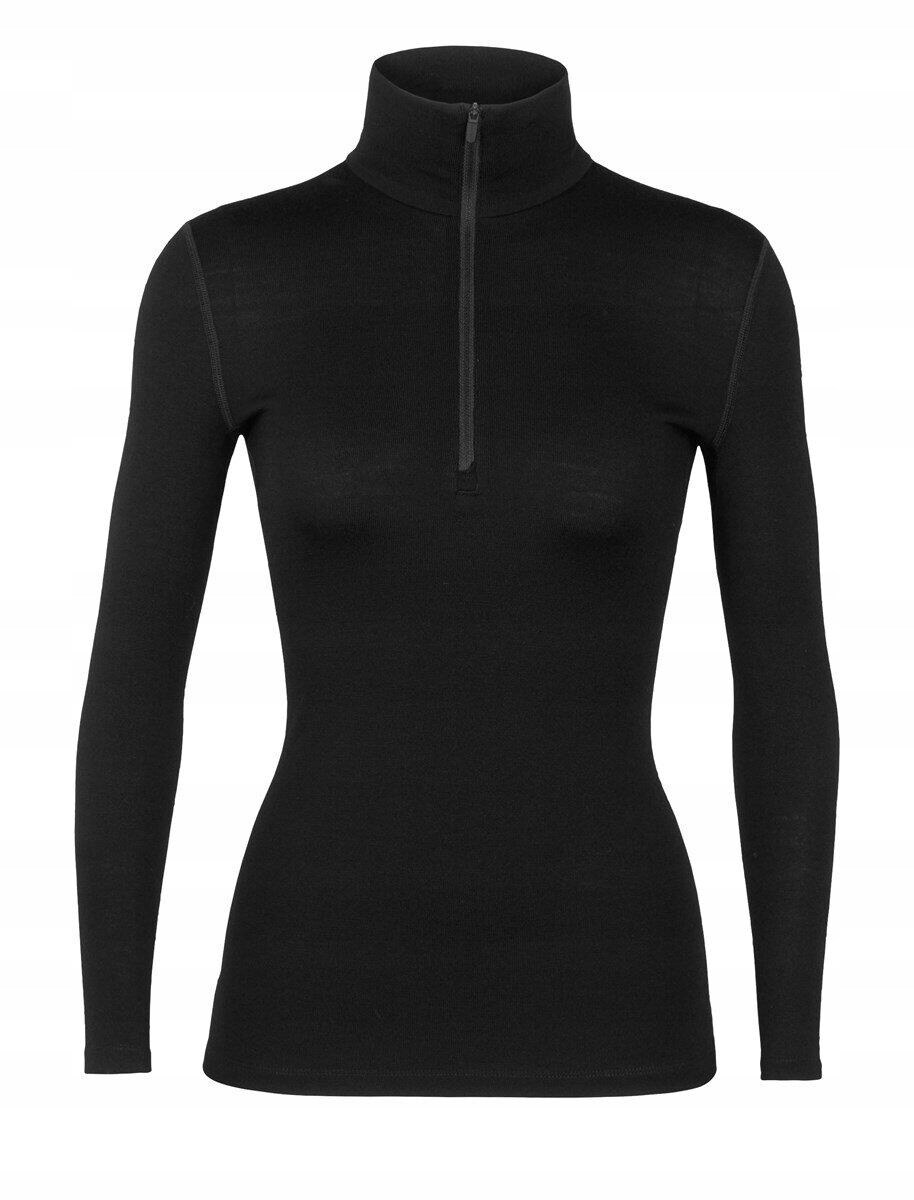 Bluza termoaktywna damska Icebreaker 260 Tech Half-Zip - Black