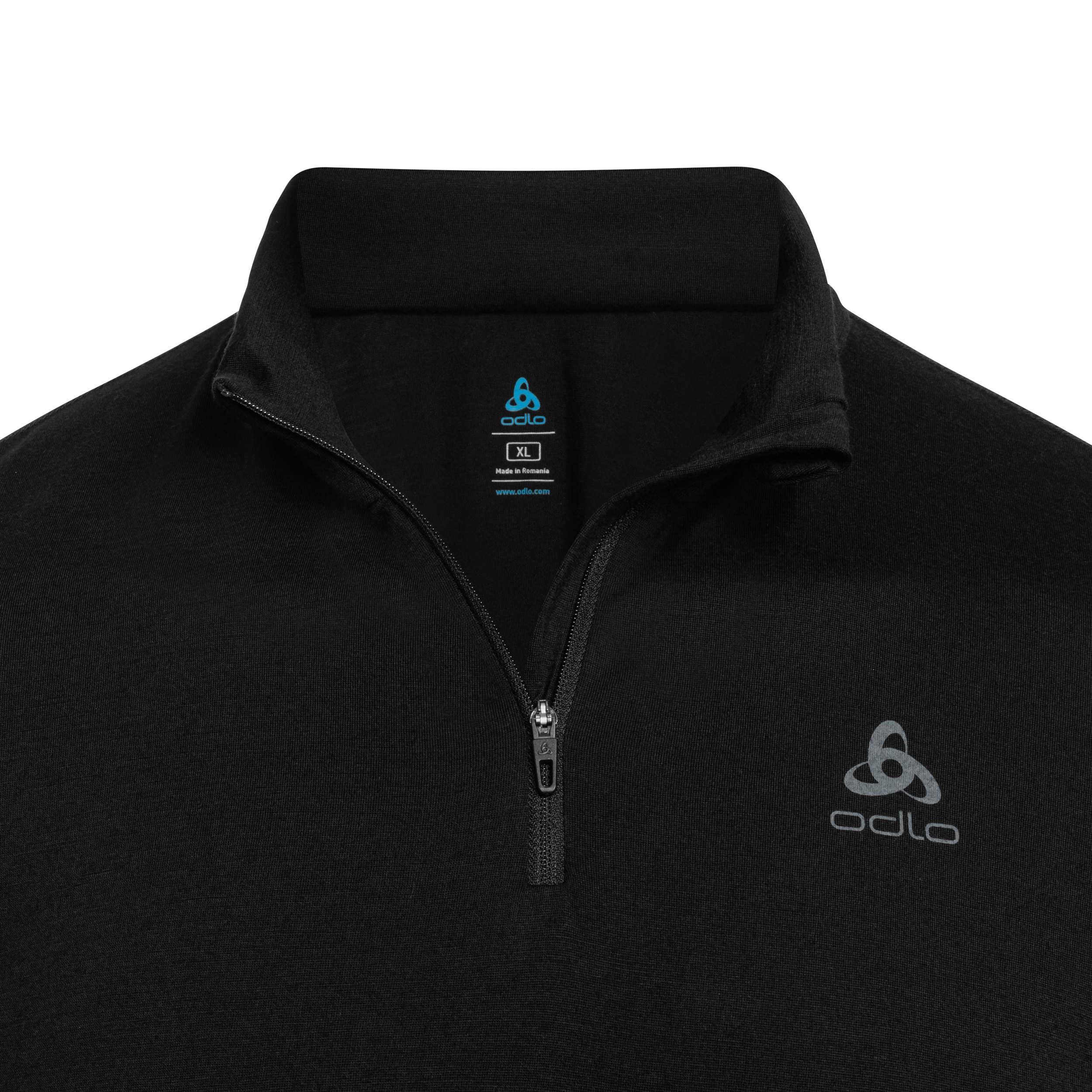 Термоактивна футболка Odlo Merino 200 Base Layer Half-Zip - Black