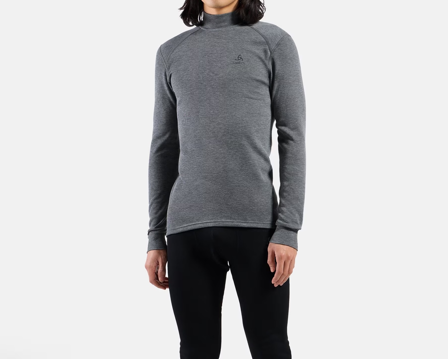 Термоактивна футболка Odlo Active Warm Base Layer Turtleneck - Odlo Steel Grey Melange
