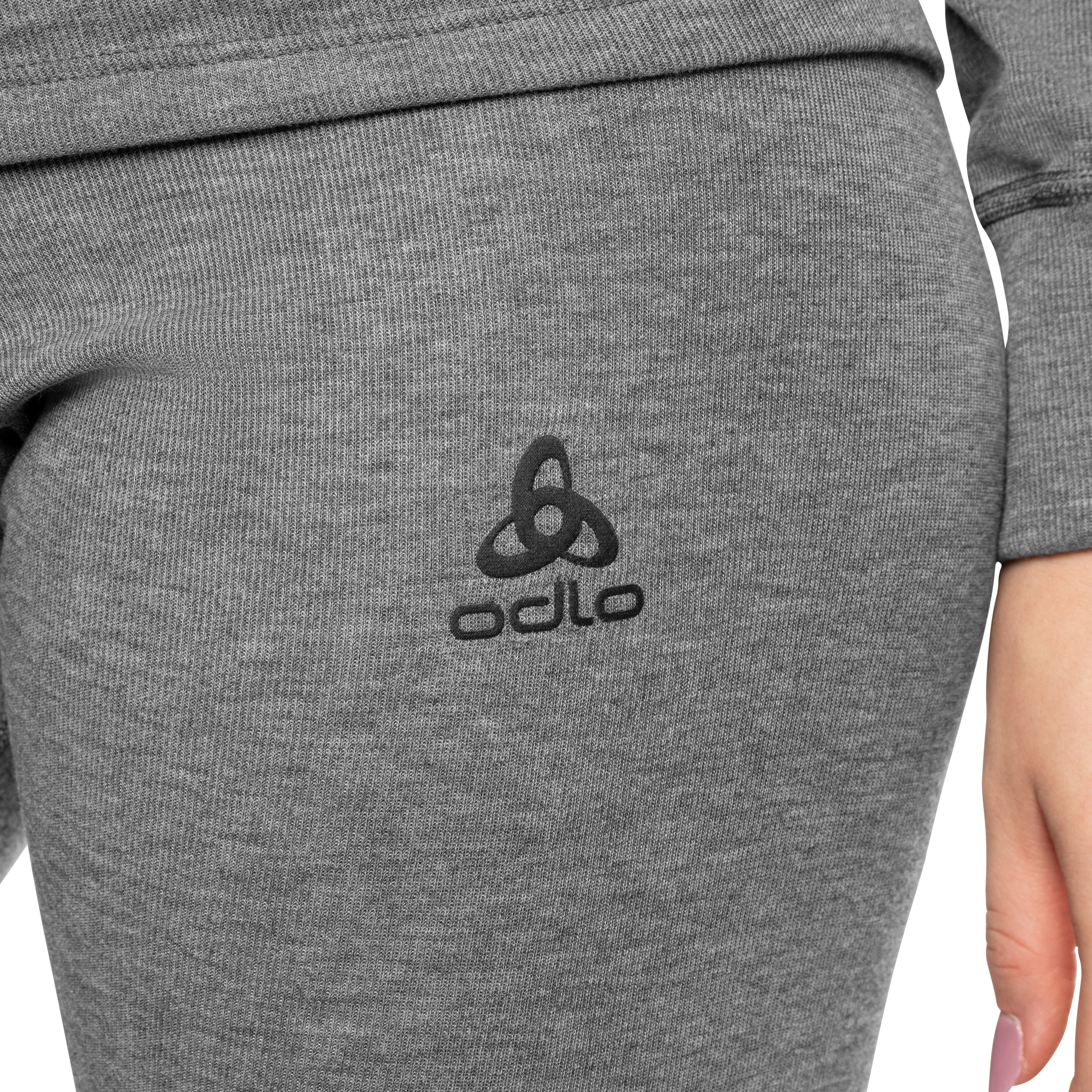 Legginsy termoaktywne damskie Odlo Active Warm Eco - Melange Grey