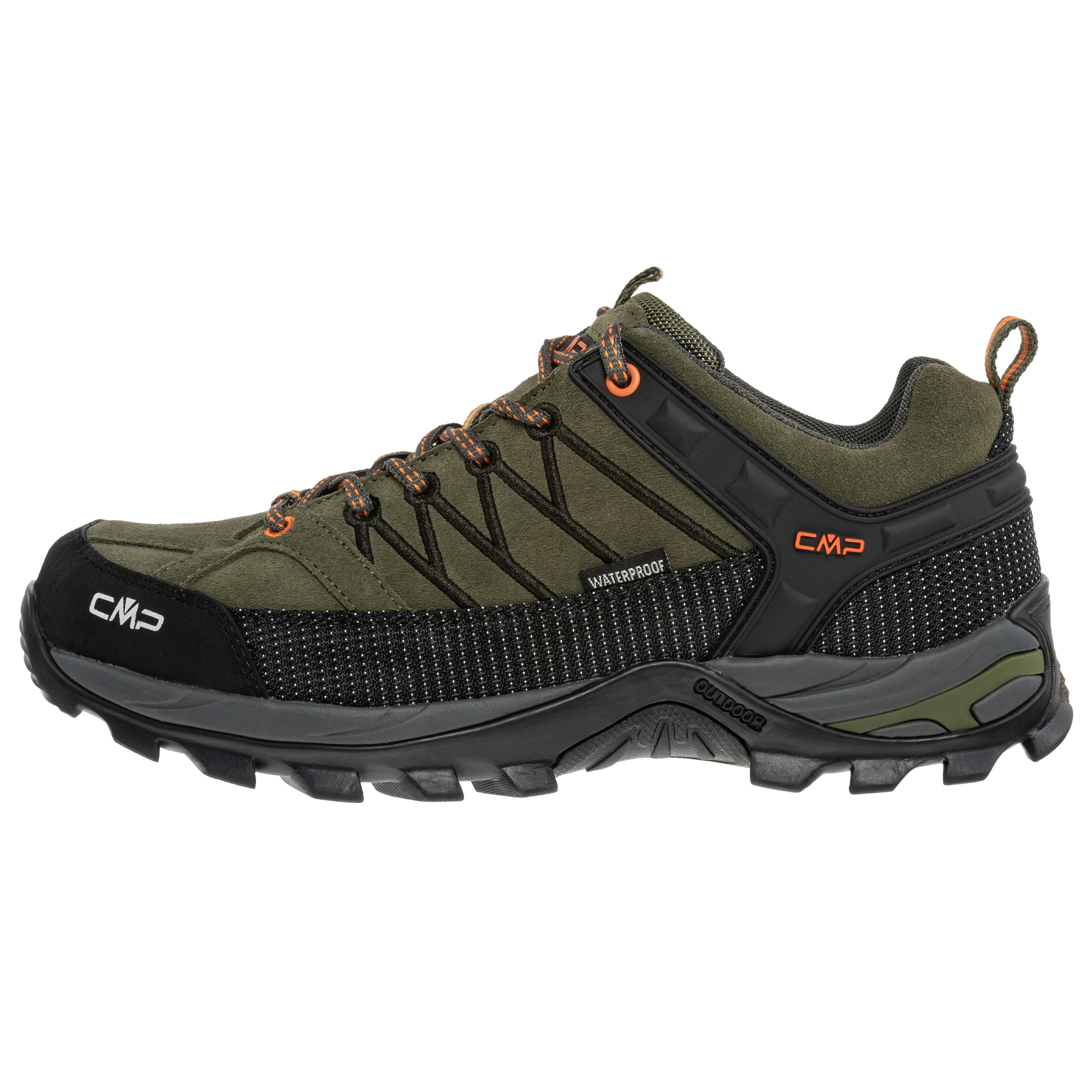 Buty trekkingowe CMP Rigel Low Waterproof - Olive/Flame