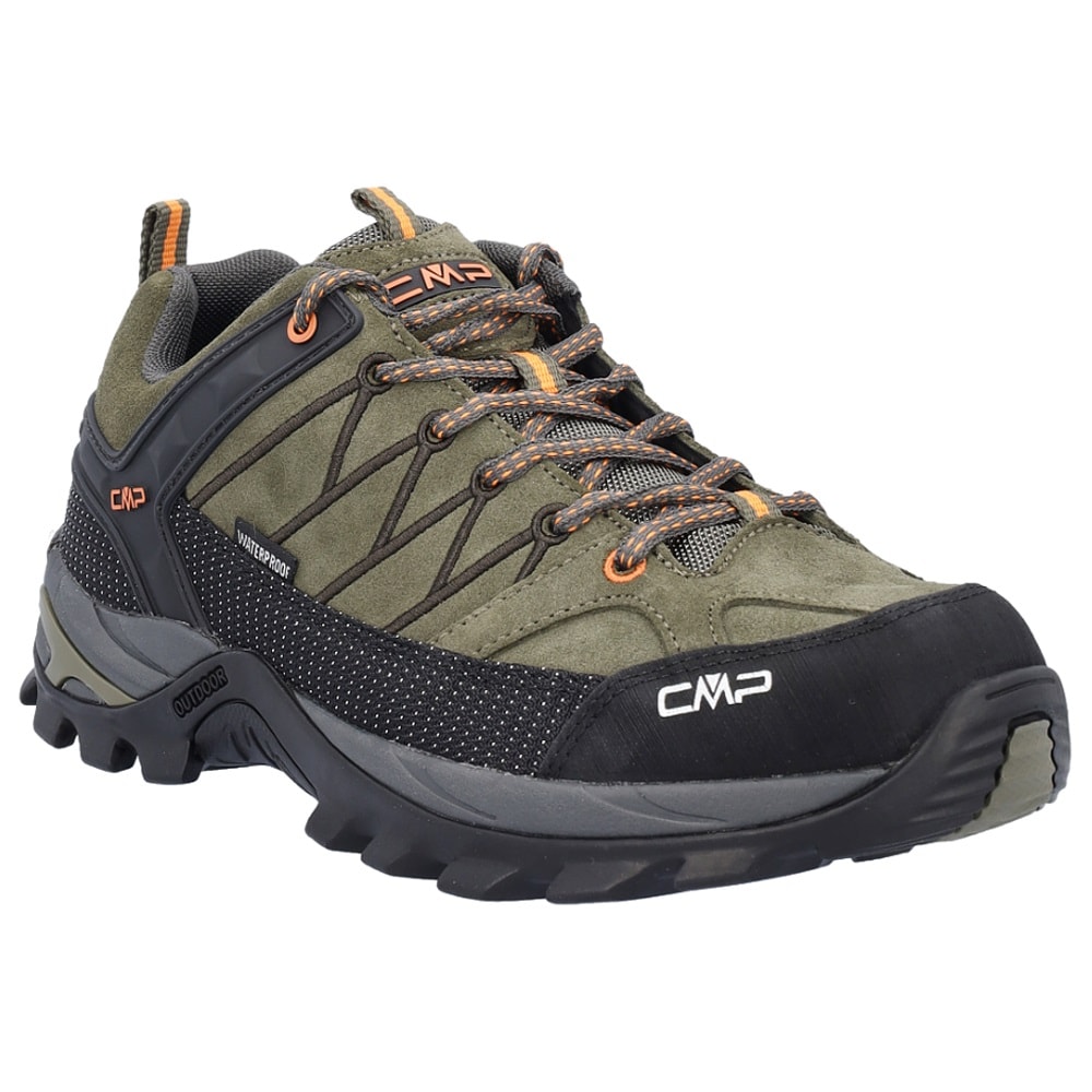 Трекінгові черевики CMP Rigel Low Waterproof - Olive/Flame
