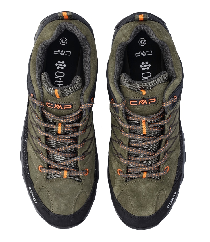 Трекінгові черевики CMP Rigel Low Waterproof - Olive/Flame