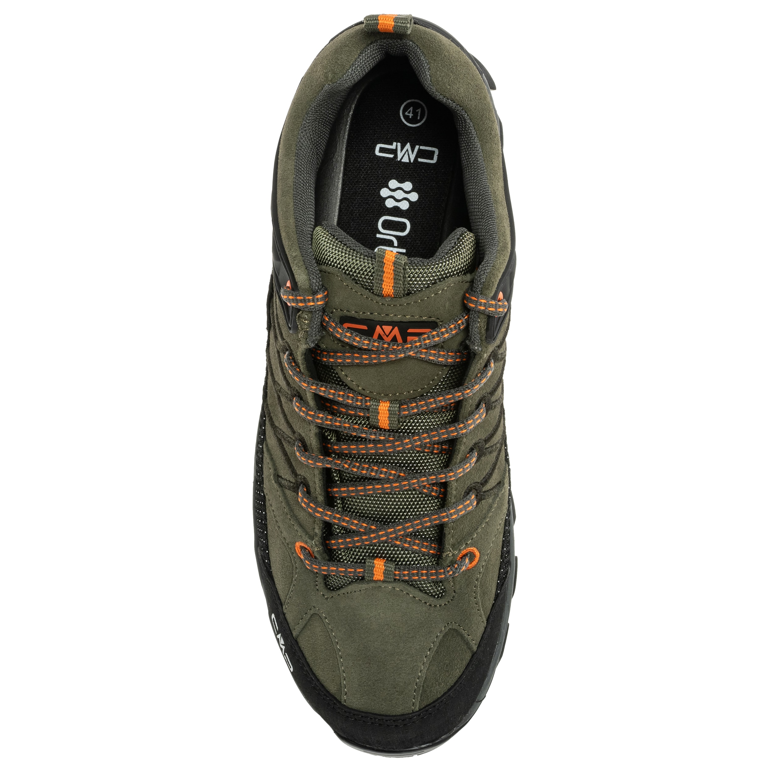 Buty trekkingowe CMP Rigel Low Waterproof - Olive/Flame