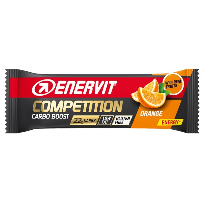 Вуглеводний батончик Enervit Sport Competition Bar 3 x 30 г - Банан-ваніль/Абрикос/Апельсин