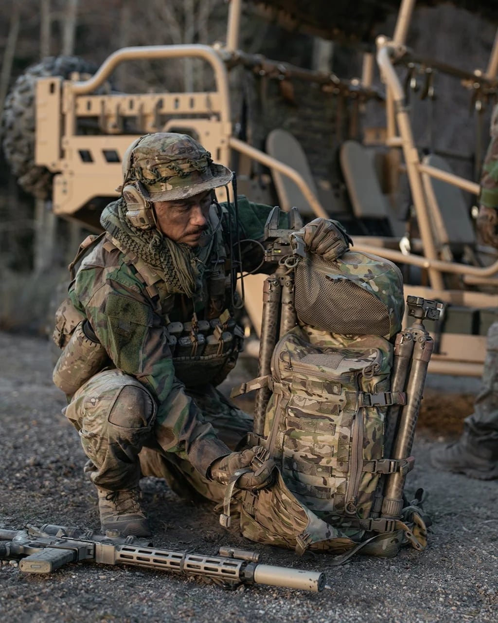 Panel MOLLE Eberlestock Mission Load Panel - MultiCam