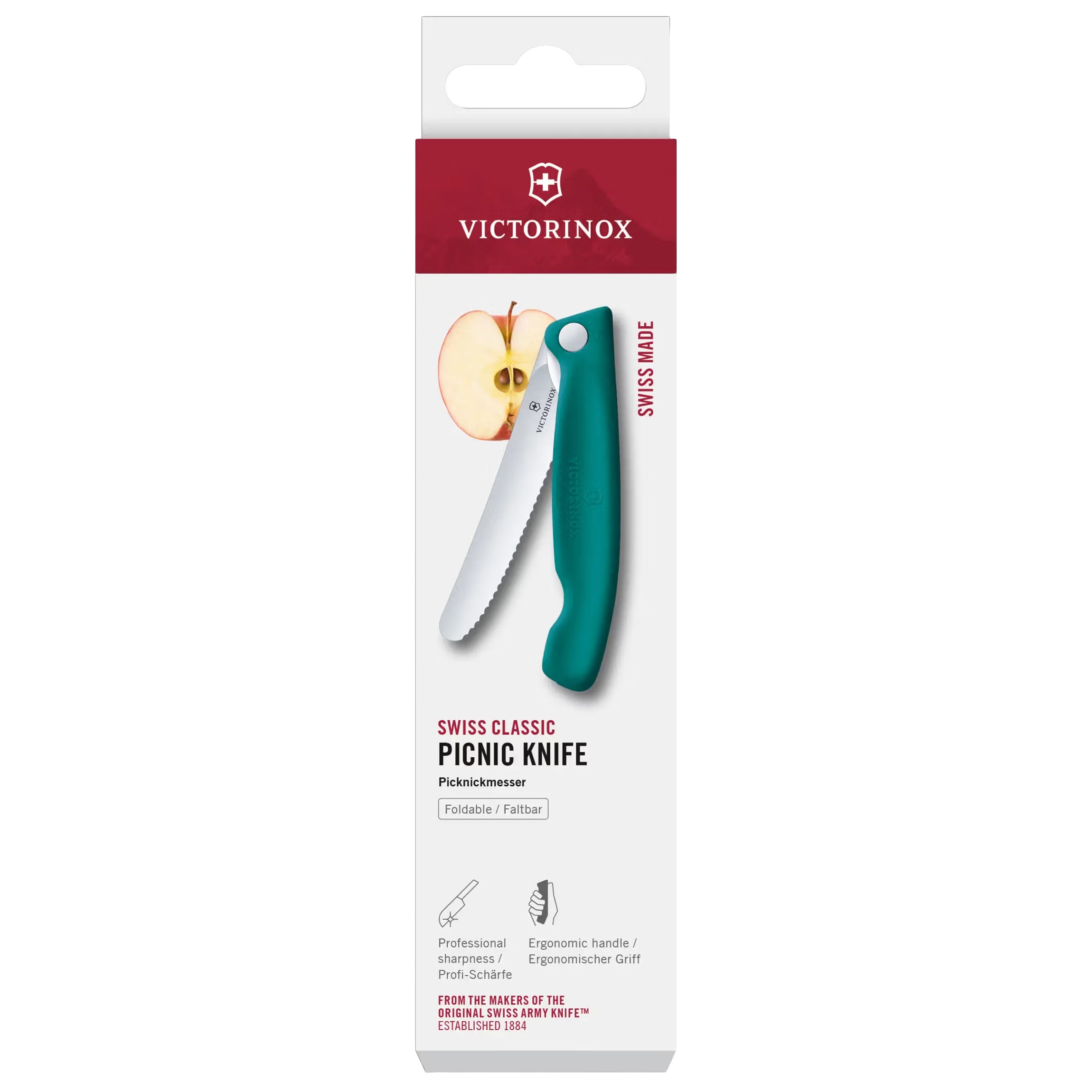 Nóż składany kuchenny Victorinox Picnic Swiss Classic - Kale Green