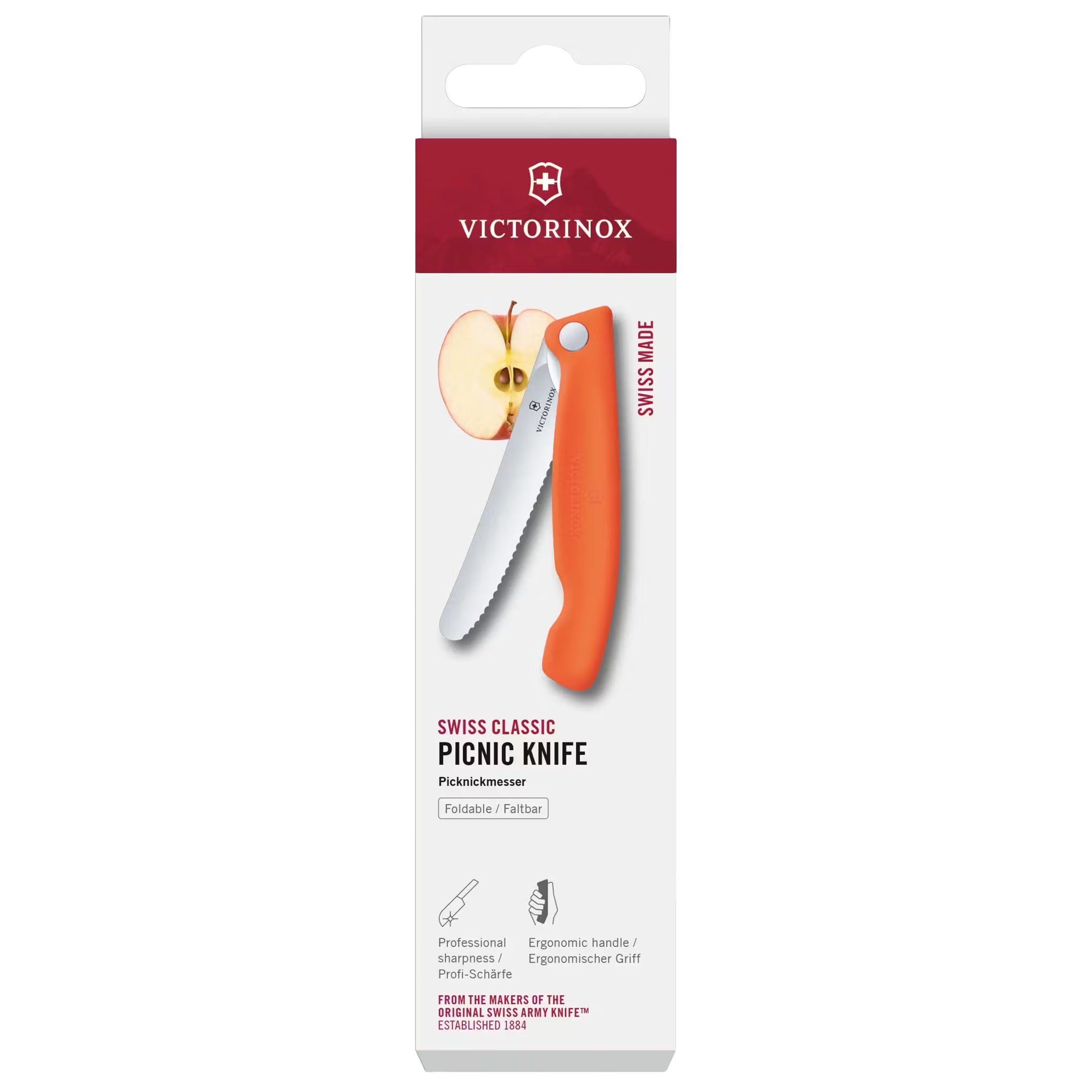 Nóż składany kuchenny Victorinox Picnic Swiss Classic - Tangerine Orange