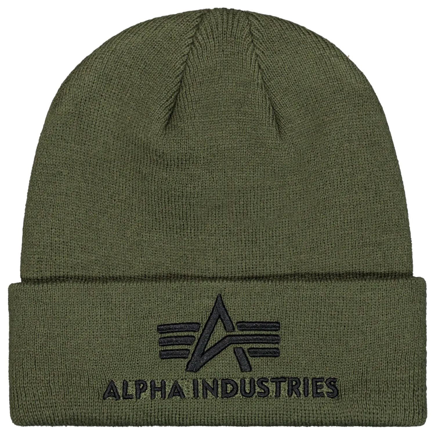 Шапка Alpha Industries 3D Beanie - Dark Green