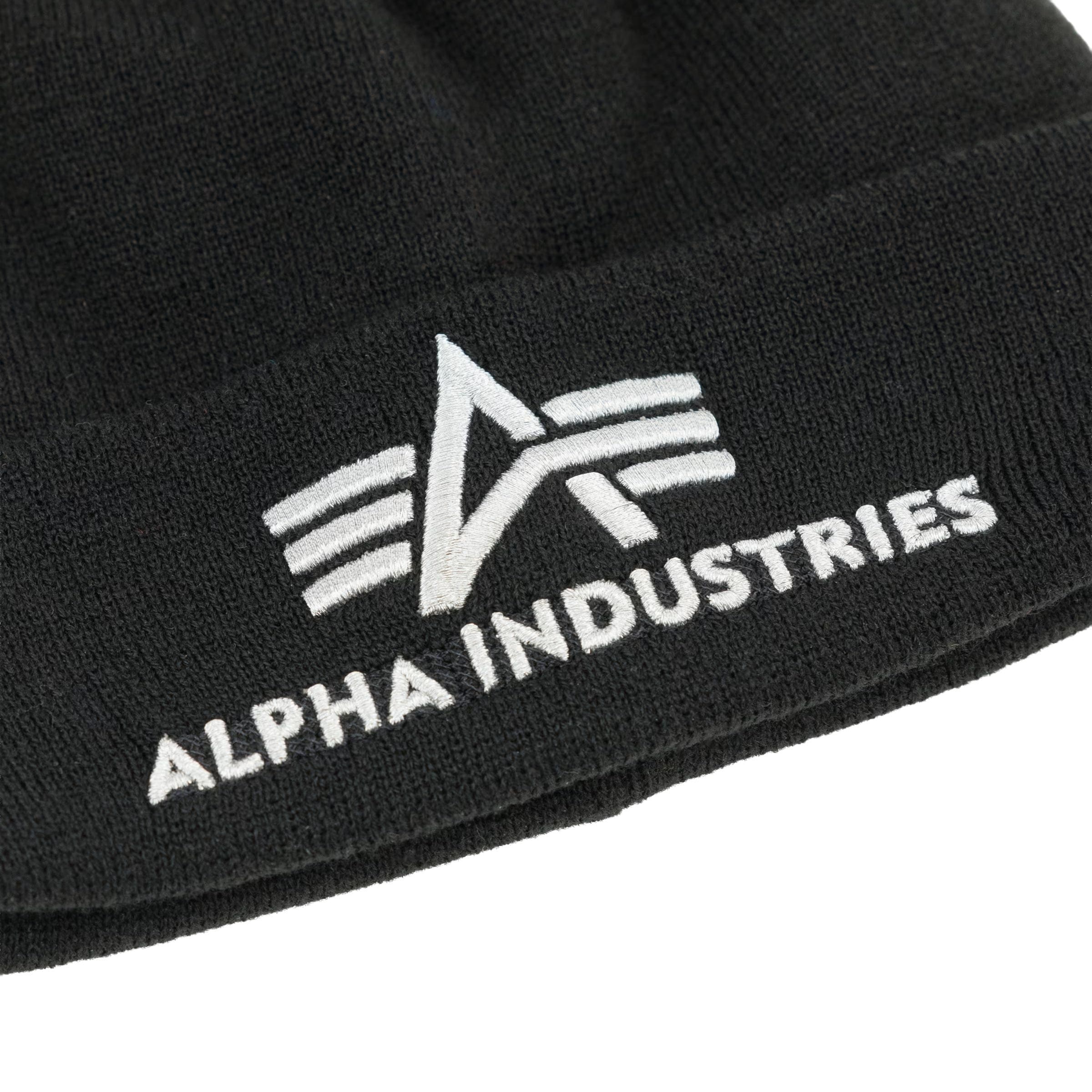 Шапка Alpha Industries 3D Beanie - Black/Silver