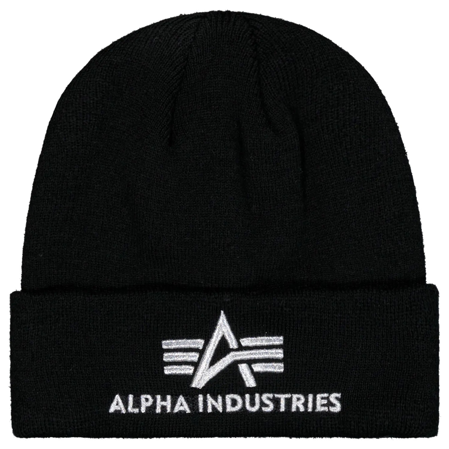 Шапка Alpha Industries 3D Beanie - Black/Silver