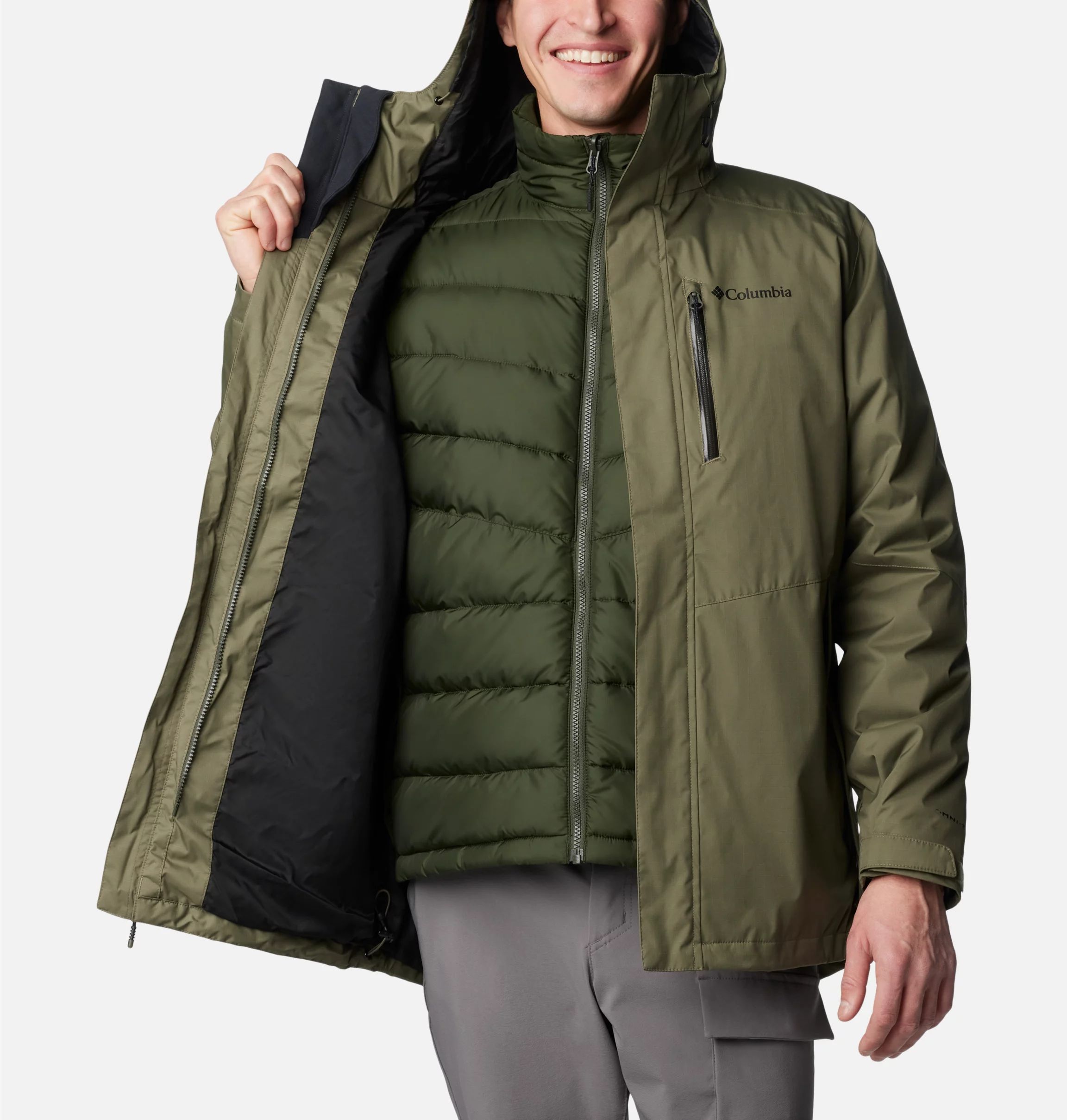 Kurtka Columbia Oak Harbor Waterproof Insulated - Stone Green