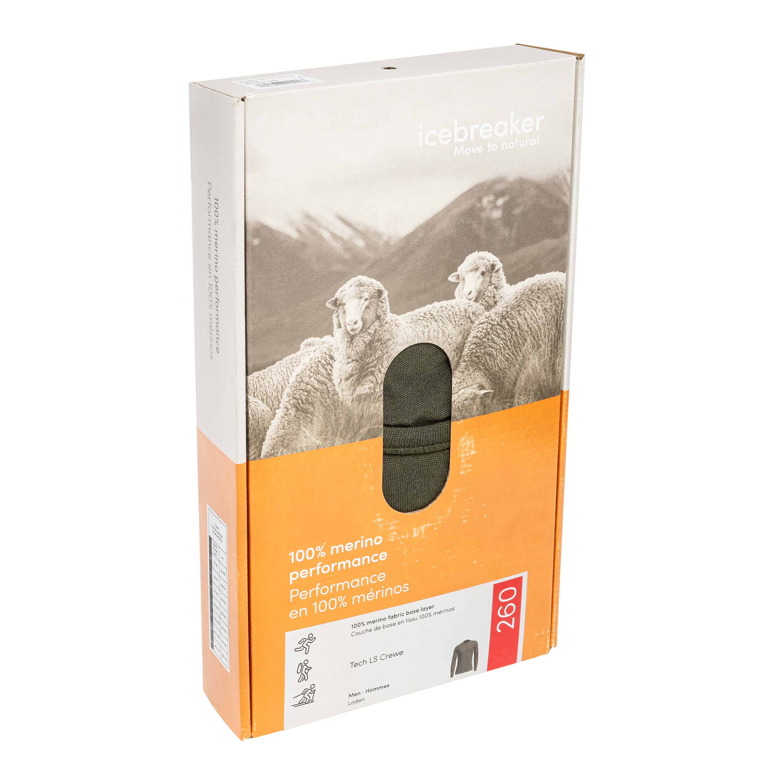 Koszulka termoaktywna Icebreaker Merino 260 Tech Long Sleeve Crewe - Loden