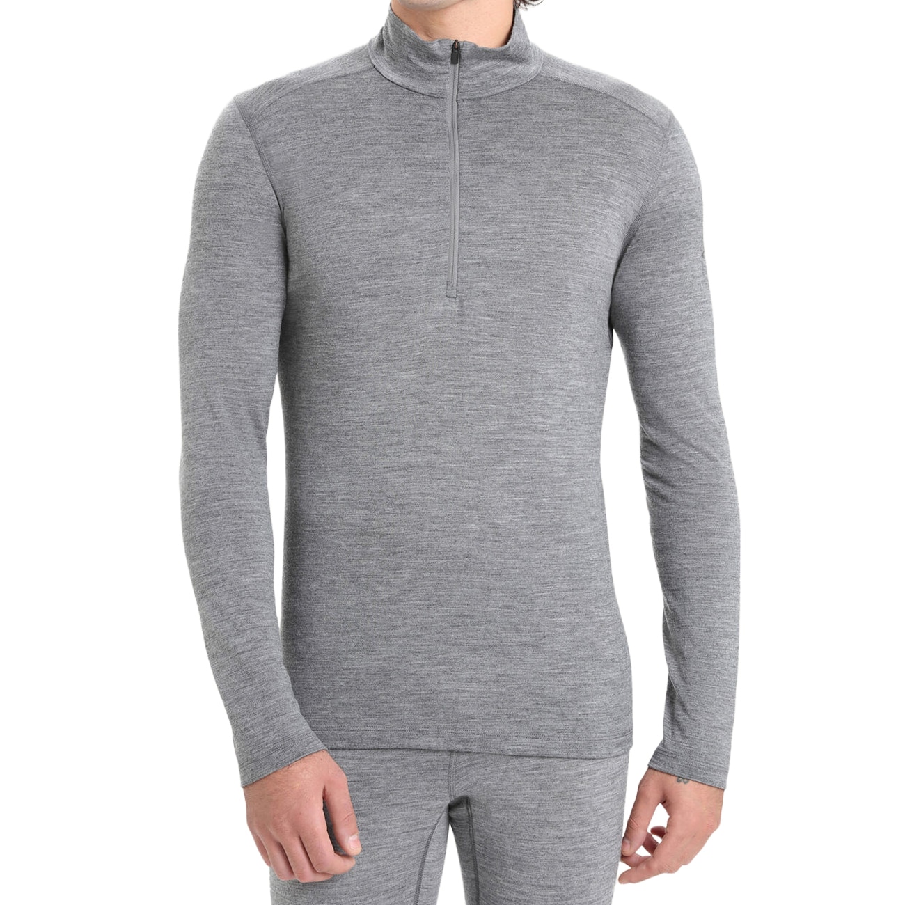Koszulka termoaktywna Icebreaker Merino 200 Oasis Long Sleeve Half Zip - Gritstone Heather