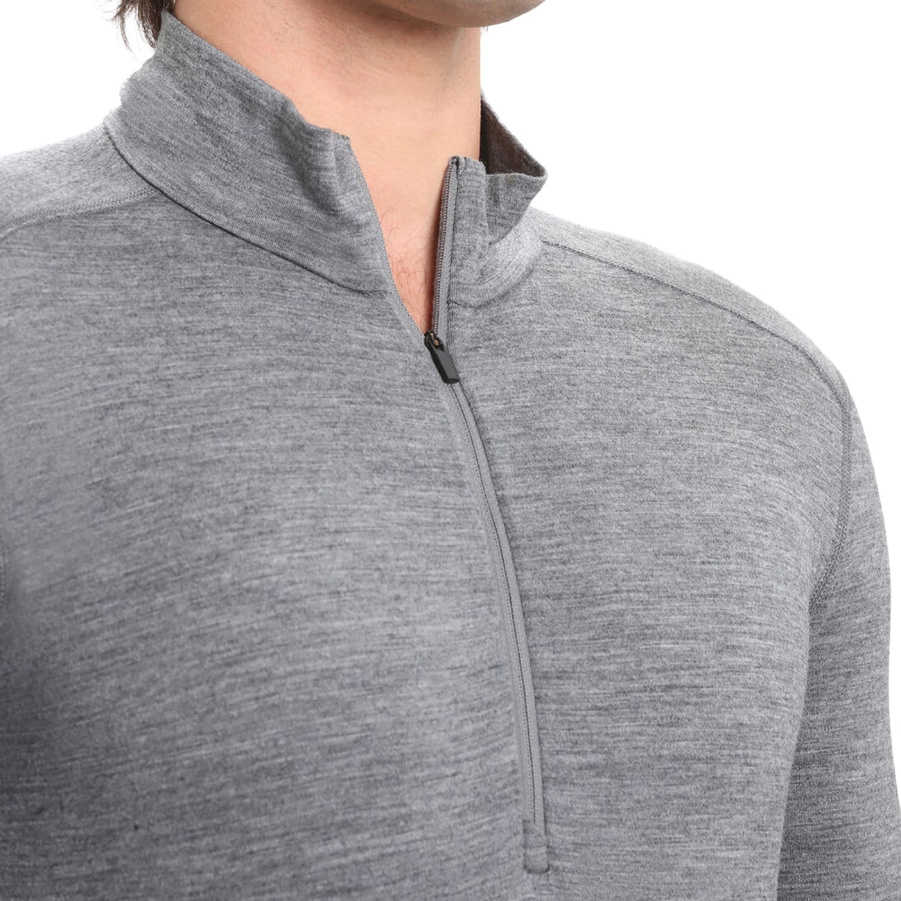 Koszulka termoaktywna Icebreaker Merino 200 Oasis Long Sleeve Half Zip - Gritstone Heather