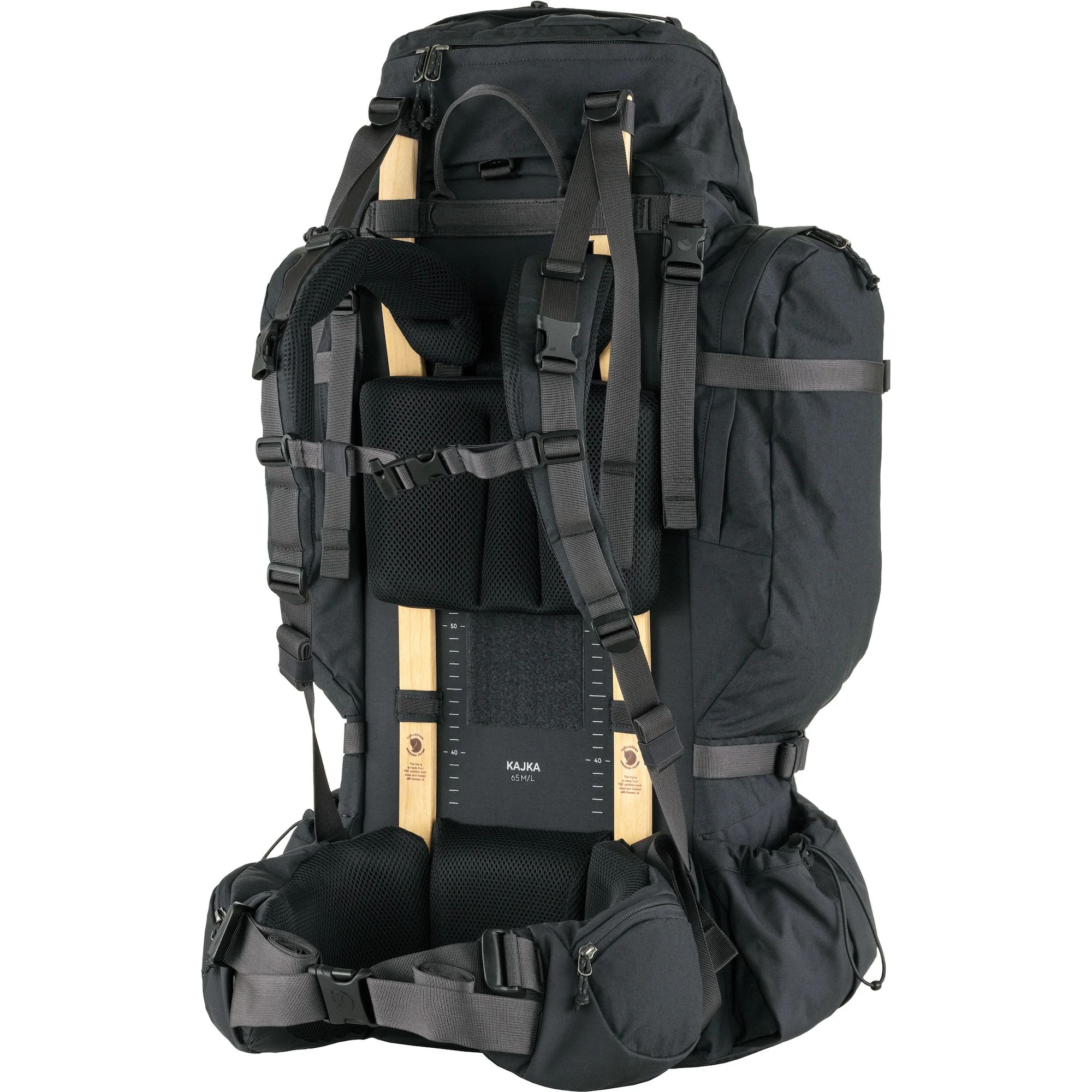 Рюкзак Fjallraven Kajka M/L 65 л - Coal Black