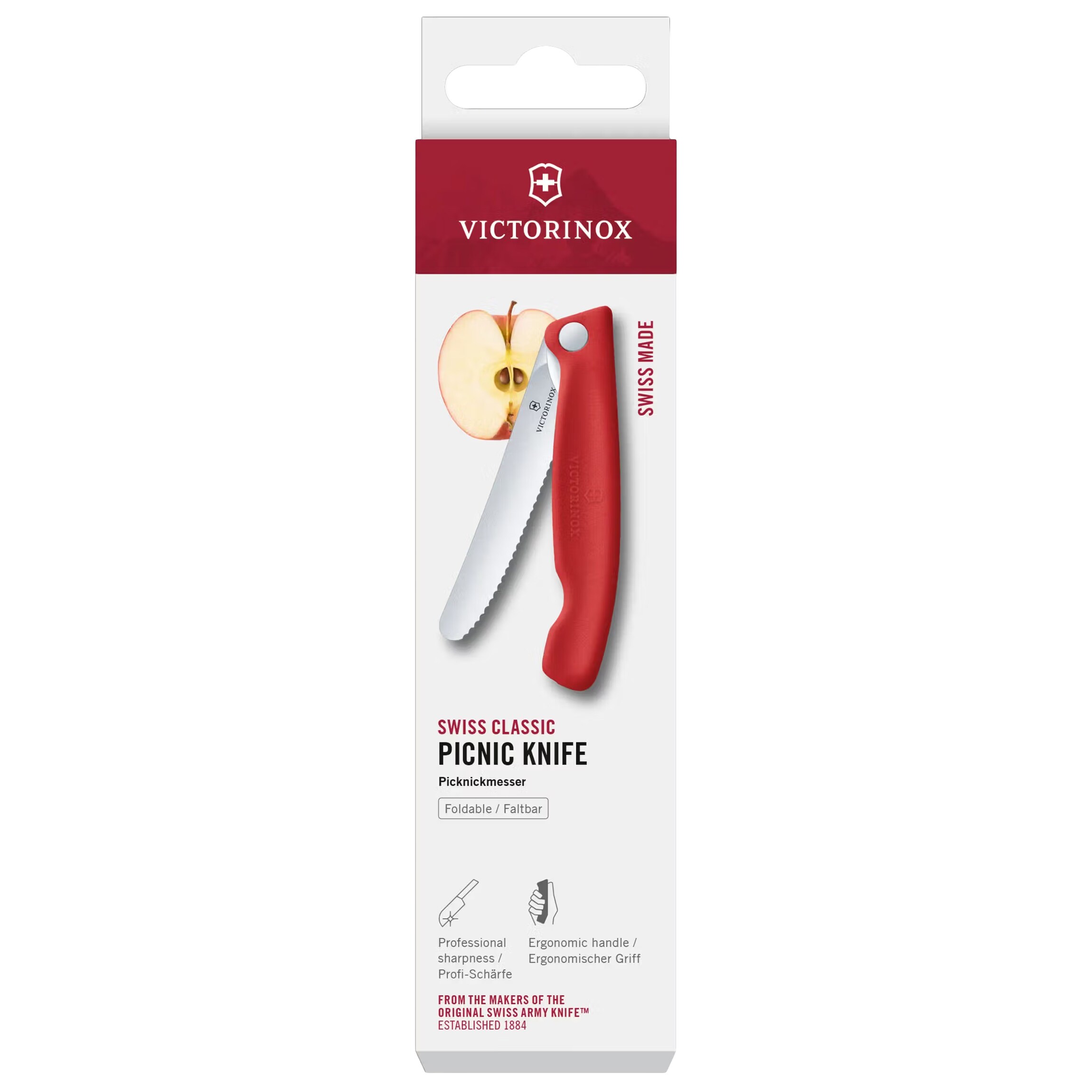Nóż składany kuchenny Victorinox Picnic Swiss Classic - Chili Red