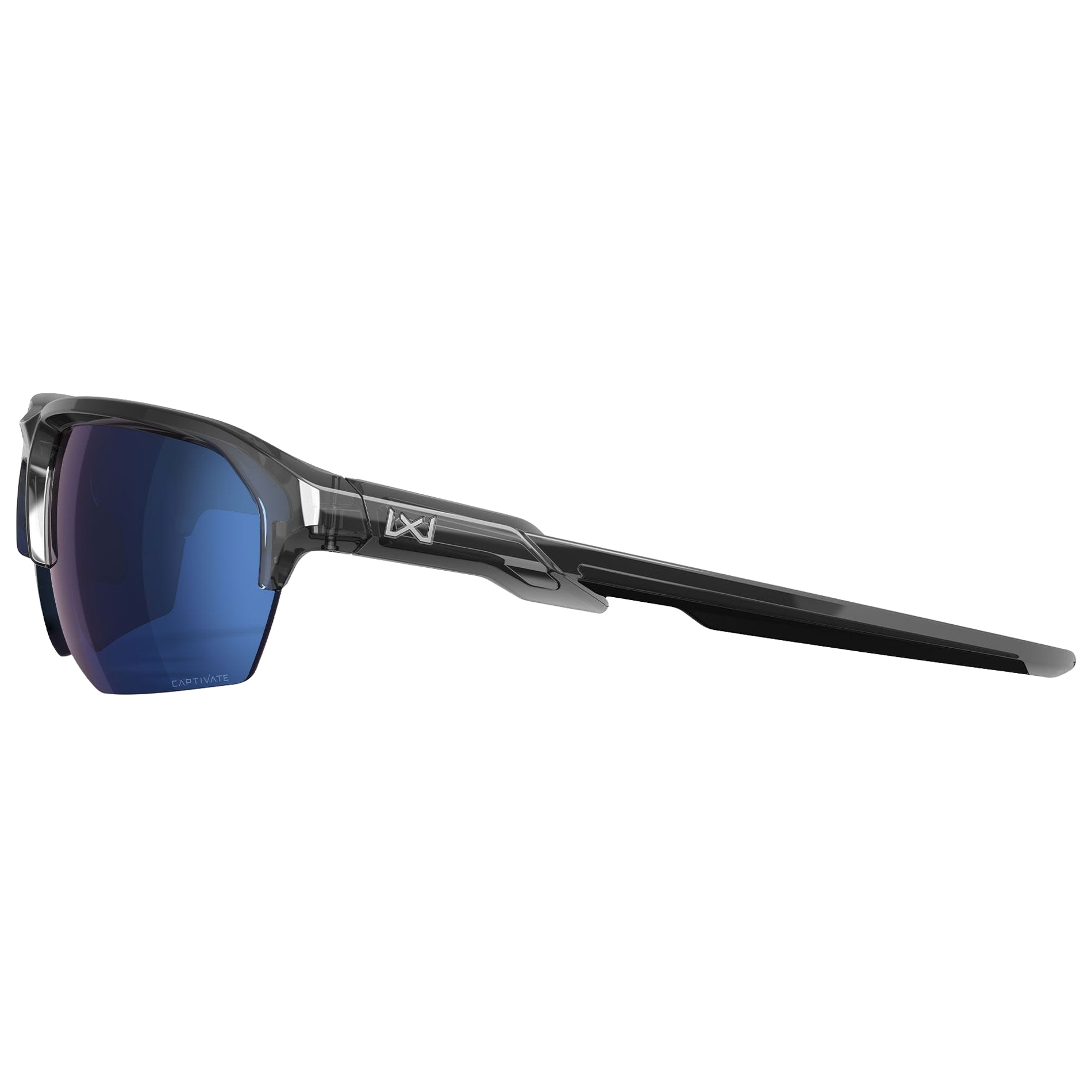 Okulary Wiley X WX JAKL - Captivate Polarized Blue Mirror/Gloss Crystal Grey