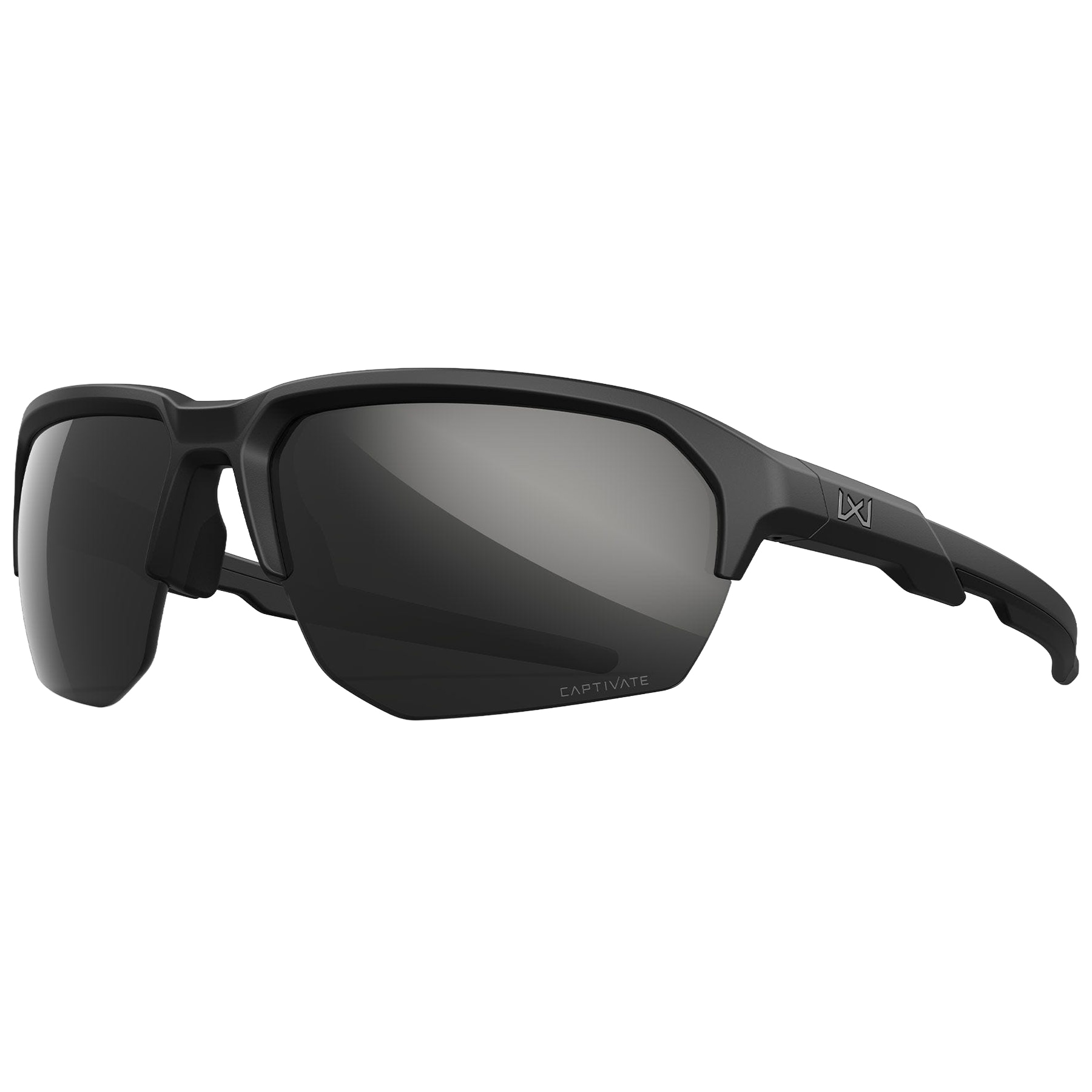 Okulary Wiley X WX JAKL - Captivate Polarized Black Mirror/Matte Black