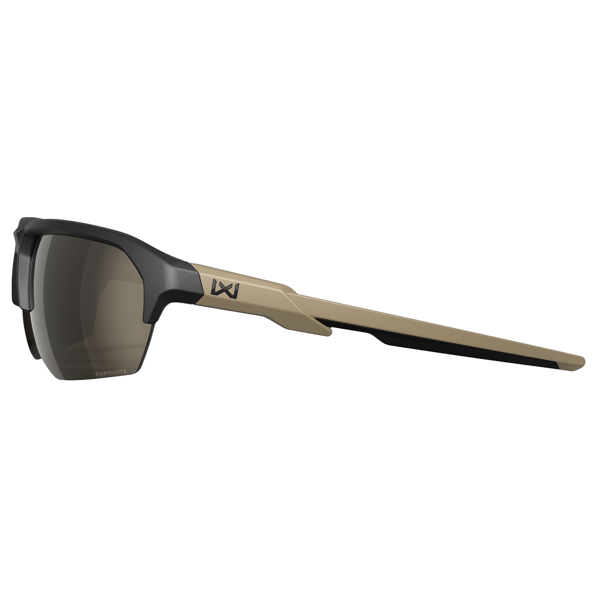 Okulary Wiley X WX JAKL - Captivate Tungsten Mirror/Matte Black/Tan