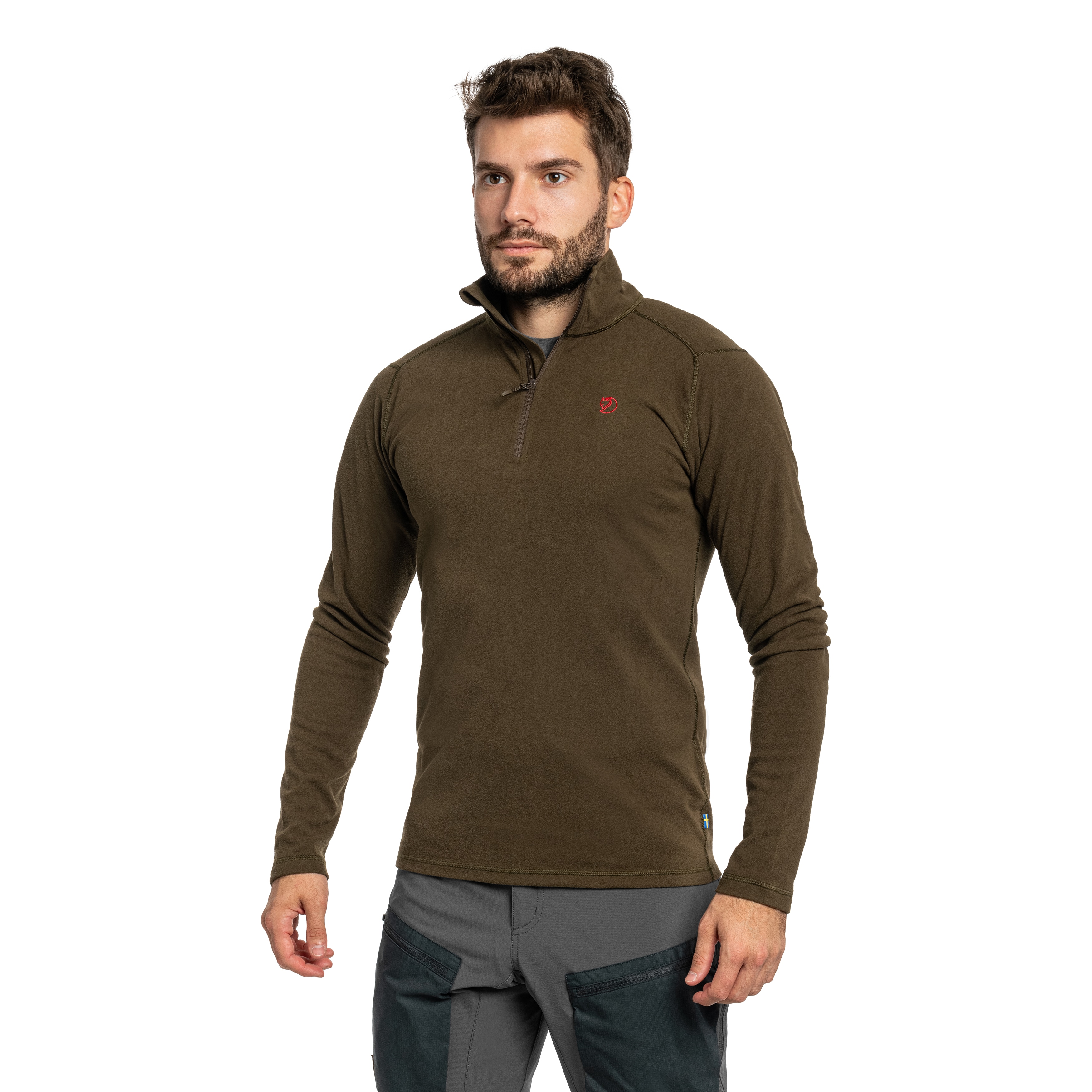 Polar Fjallraven Pine Fleece - Dark Olive