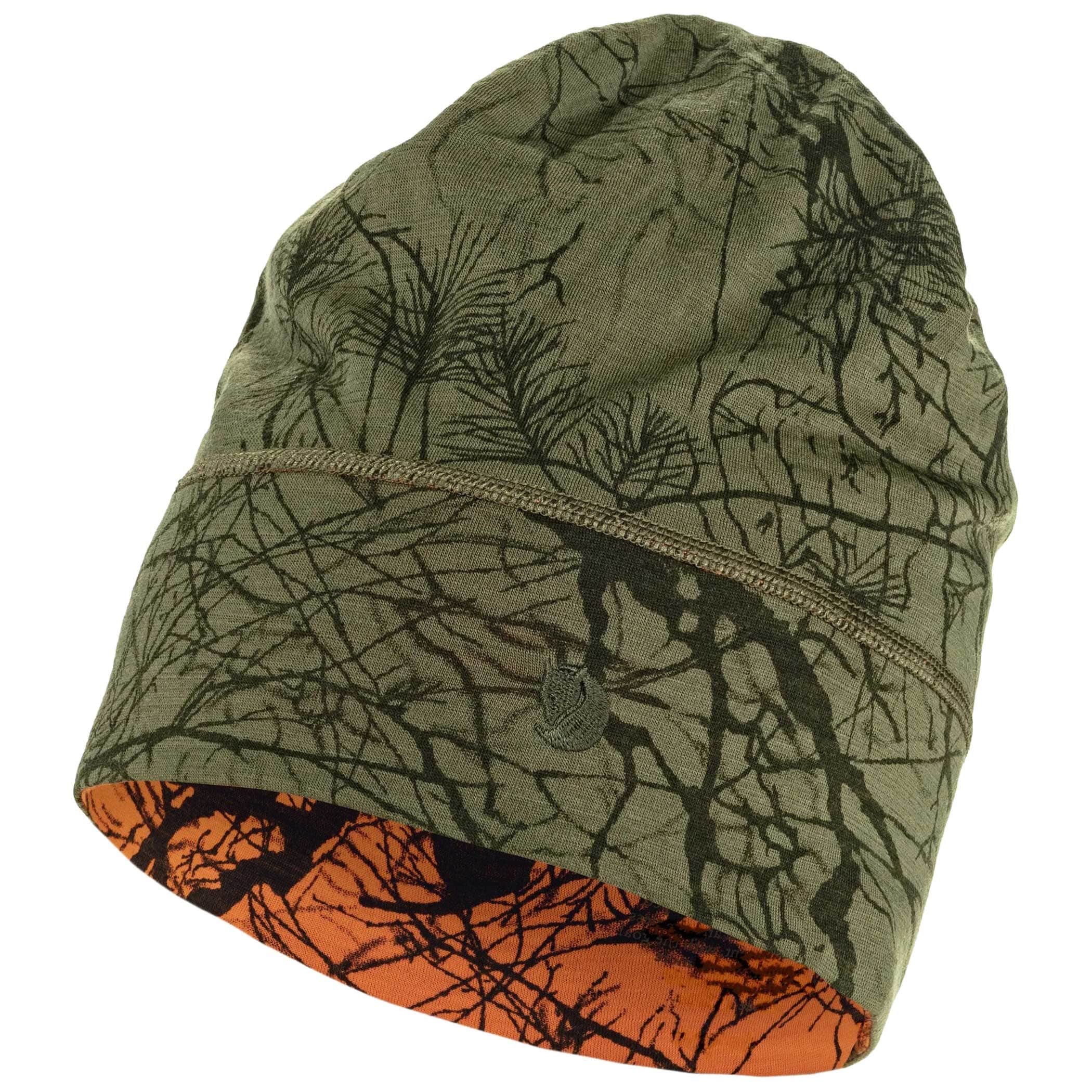 Czapka Fjallraven Lappland Beanie - Green Camo/Orange Multi Camo