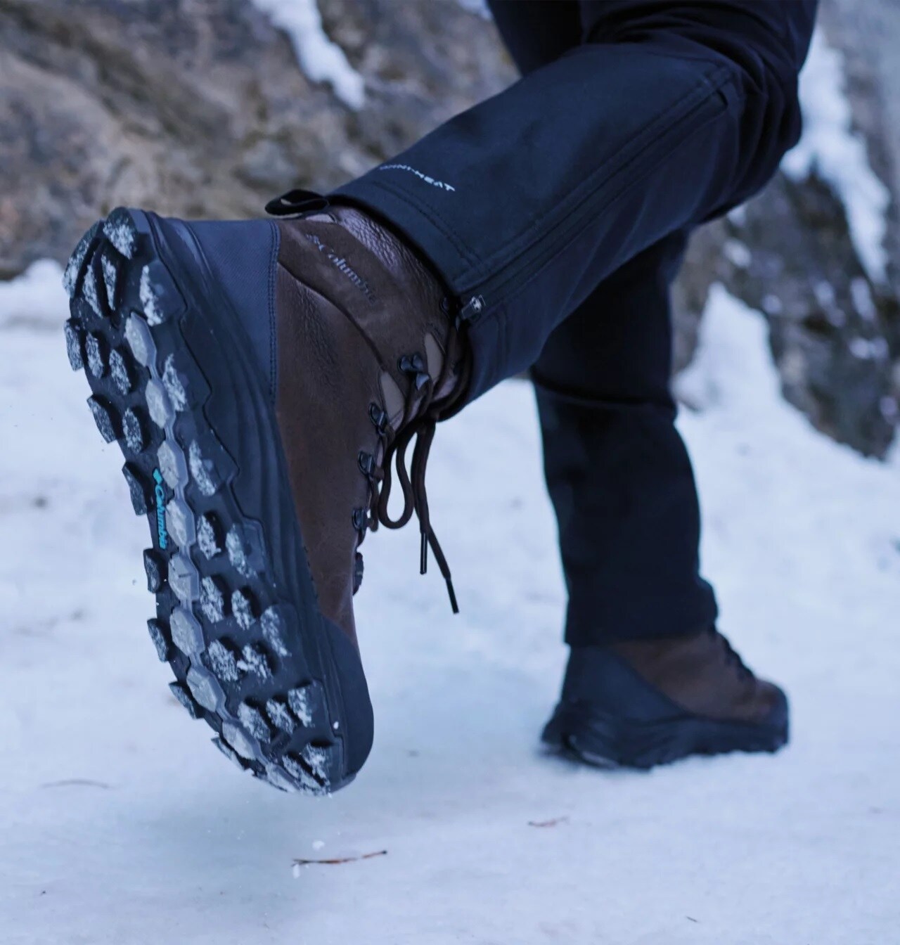 Buty śniegowce Columbia Expedicionist Extreme - Cordovan/Mud
