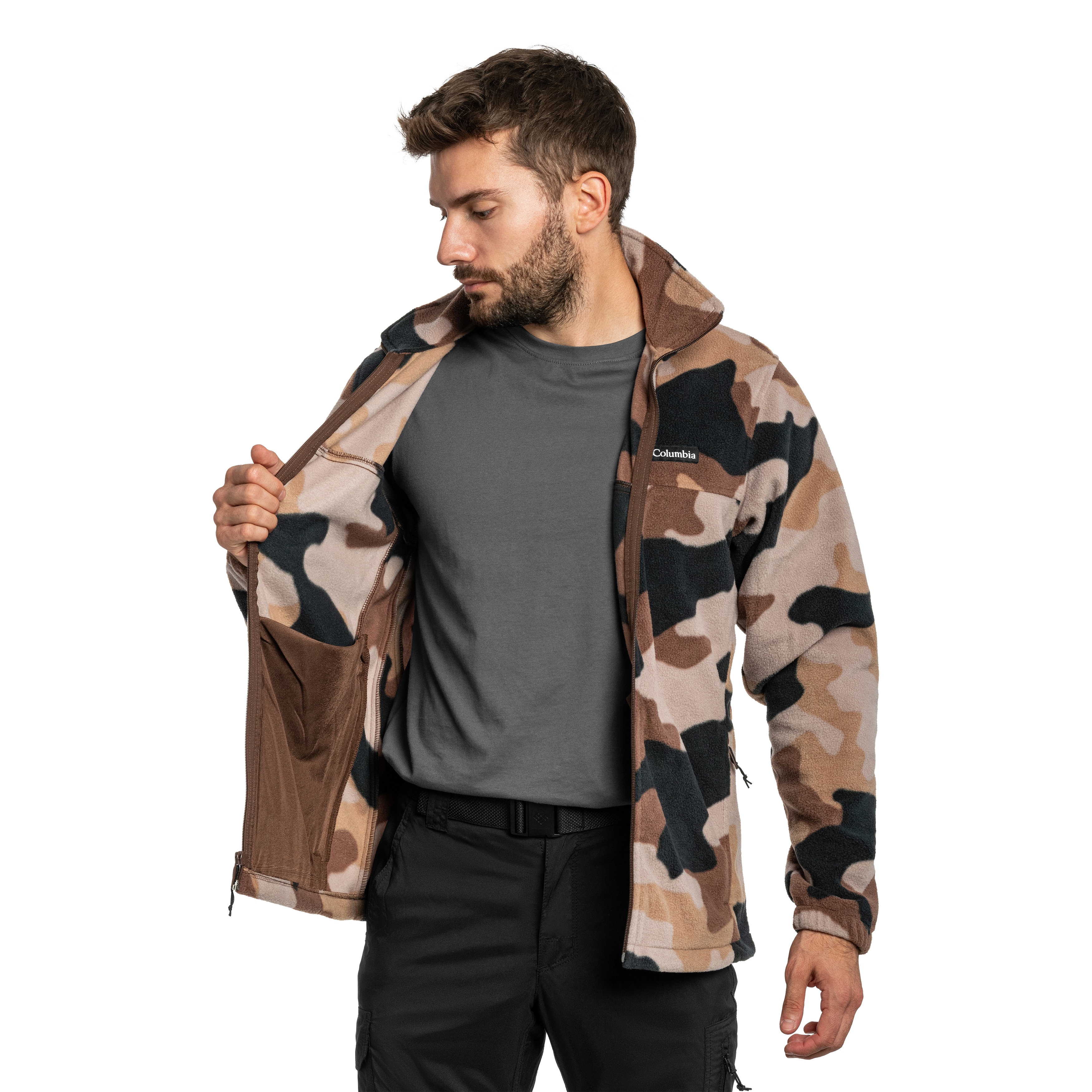 Polar Columbia Steens Mountain Printed Jacket - Tobacco Mod Camo