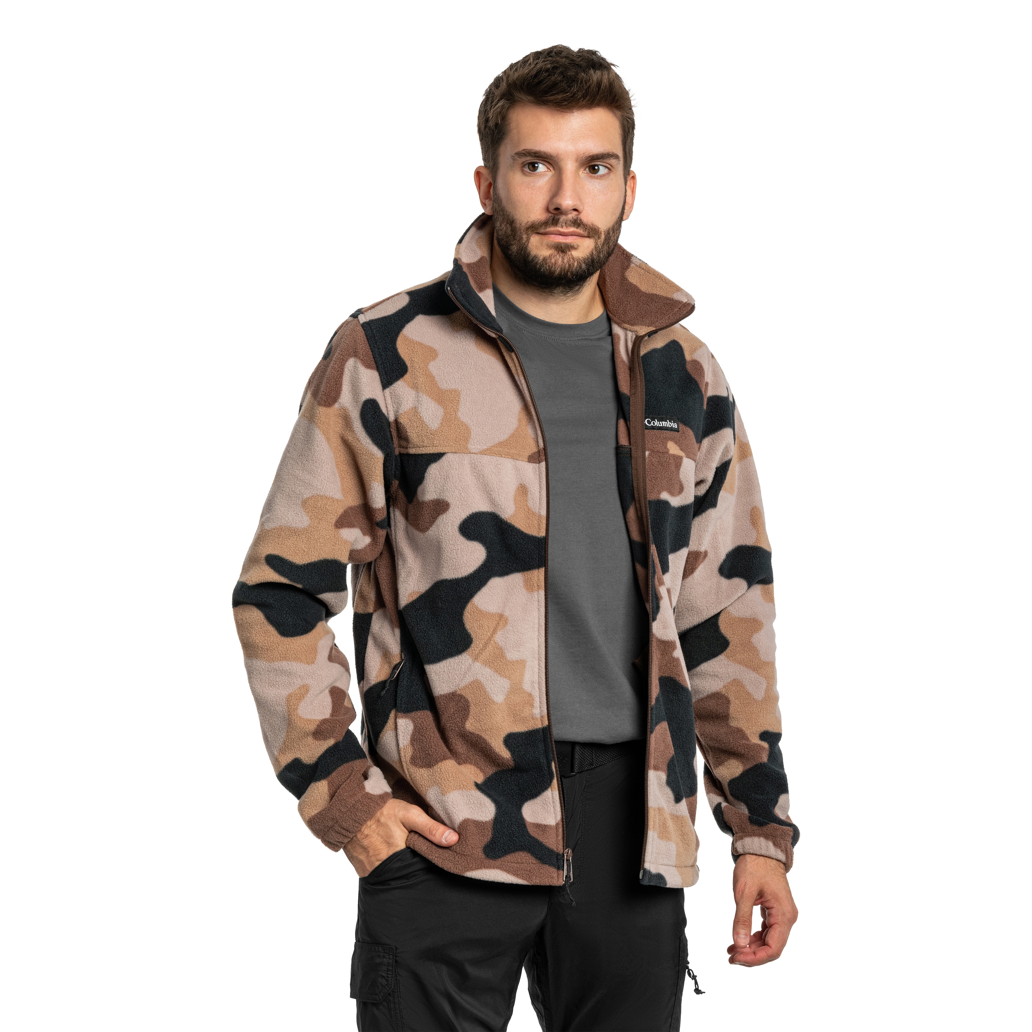 Polar Columbia Steens Mountain Printed Jacket - Tobacco Mod Camo