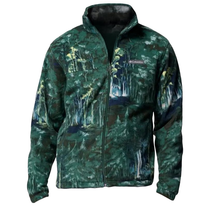 Флісова кофта Columbia Steens Mountain Printed Jacket - Rain Forest