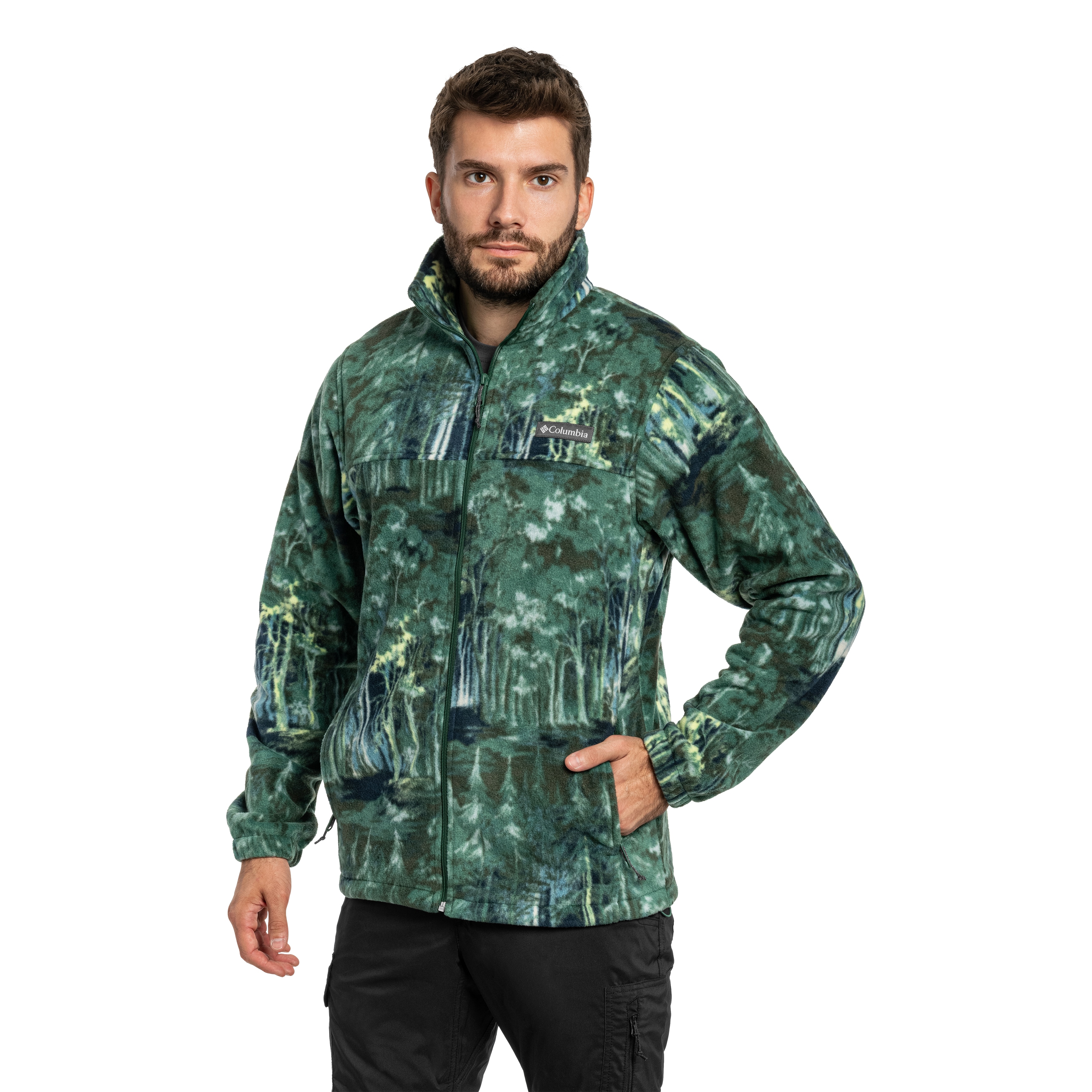 Polar Columbia Steens Mountain Printed Jacket - Rain Forest