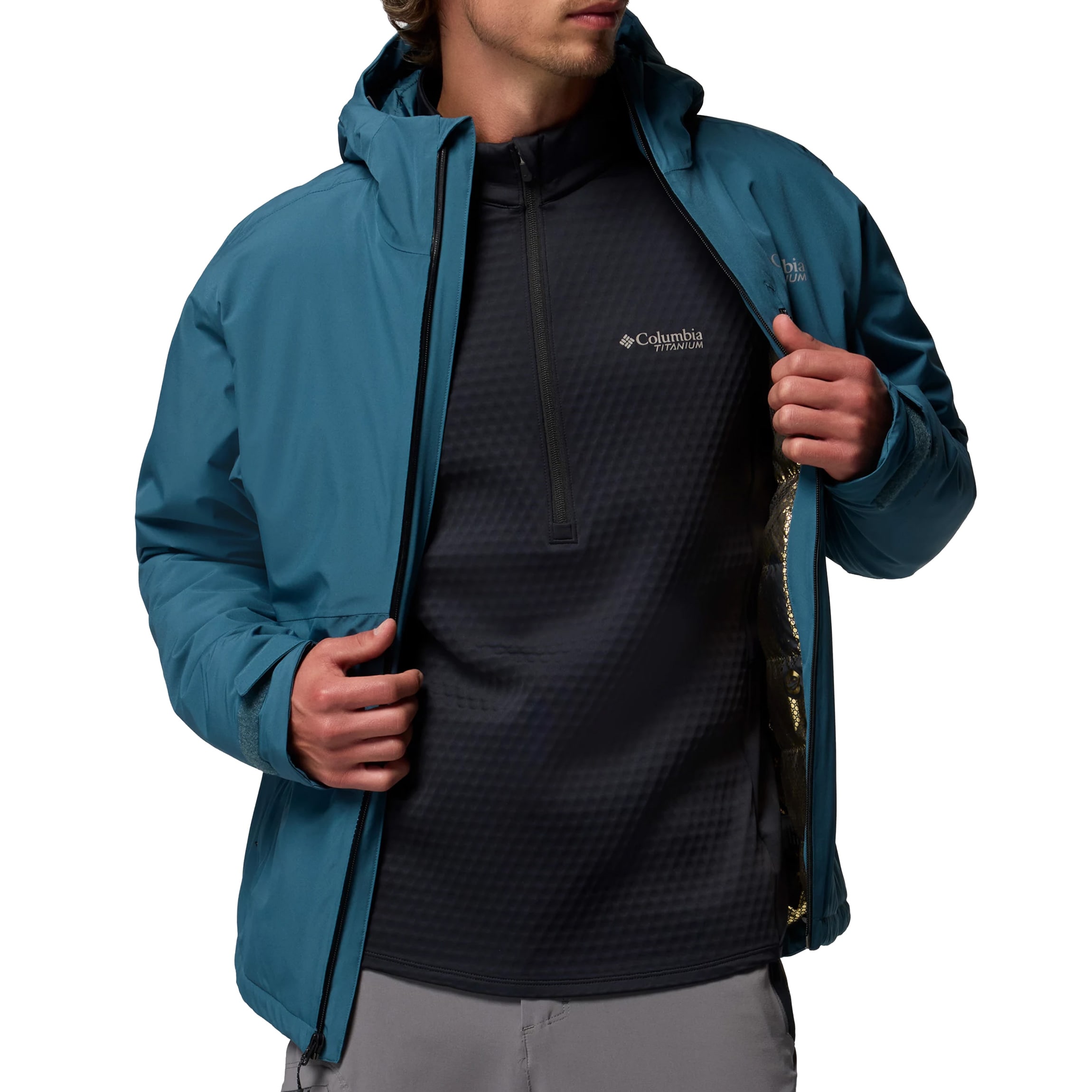 Kurtka Columbia Explorer's Edge Waterproof Insulated - Everblue