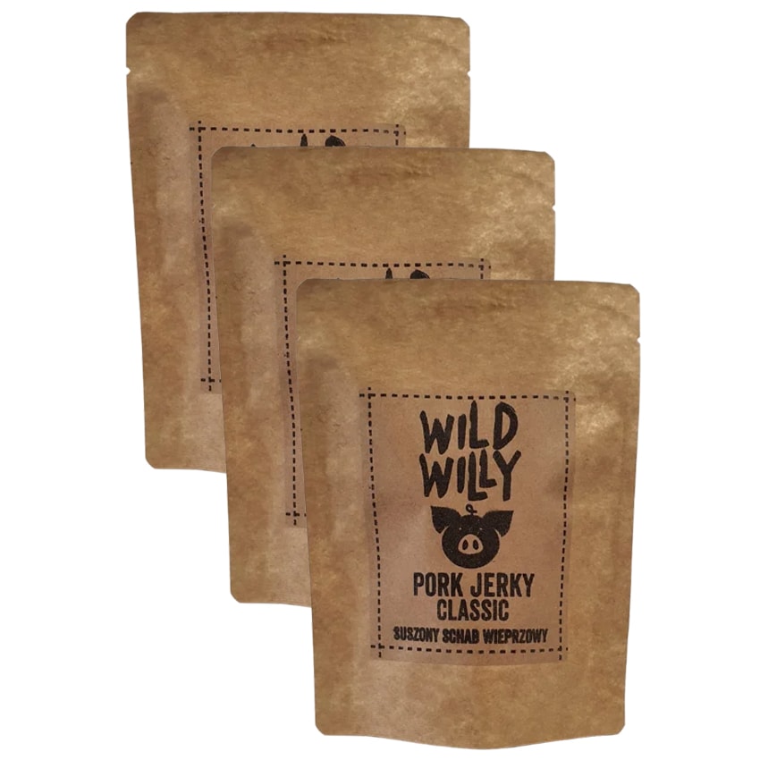 Сушена свинина Wild Willy Pork Jerky Classic 30 г - 3 шт.