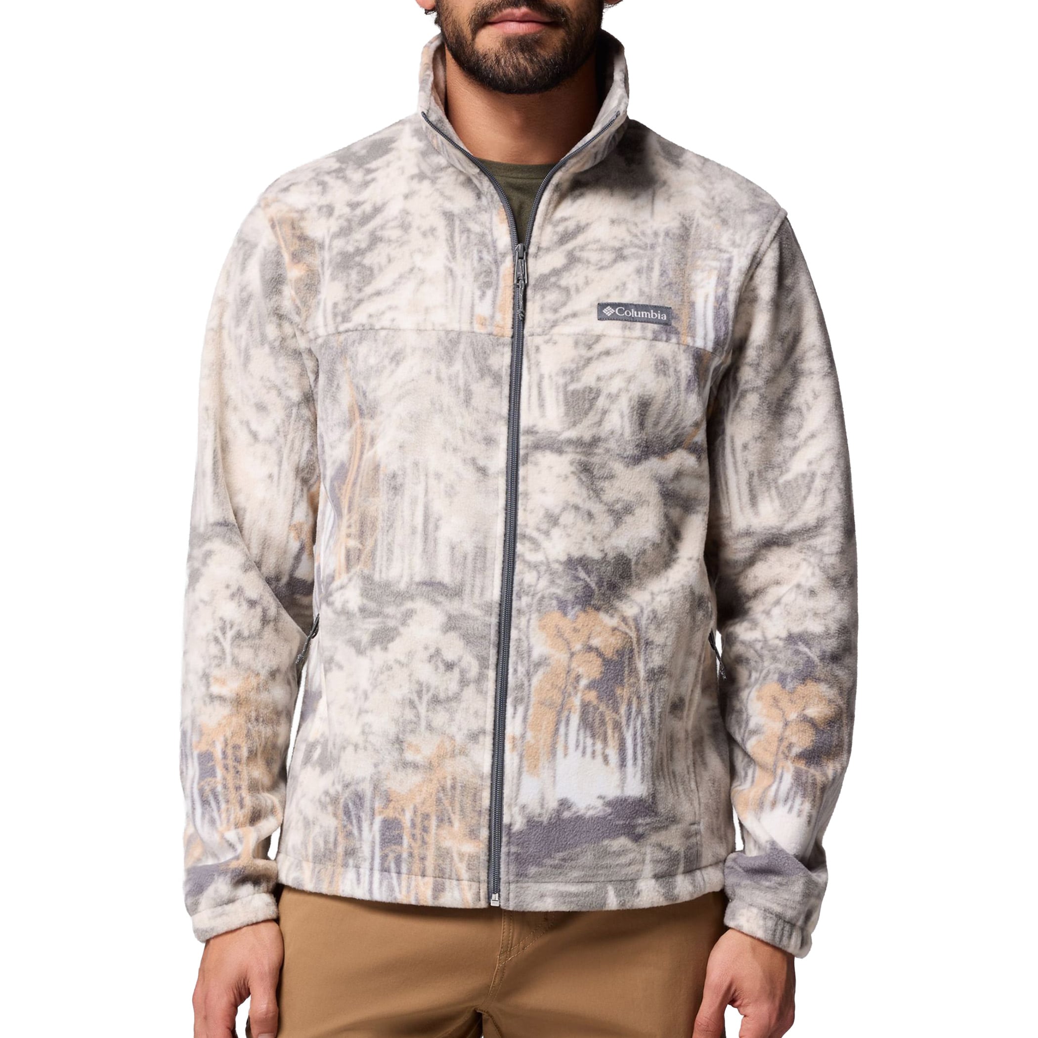 Polar Columbia Steens Mountain Printed Jacket - City Grey Deschutestrees