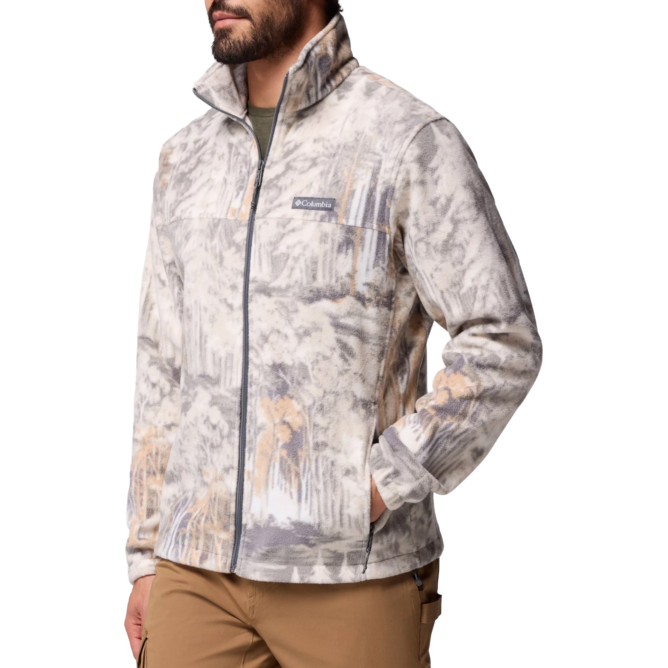 Polar Columbia Steens Mountain Printed Jacket - City Grey Deschutestrees