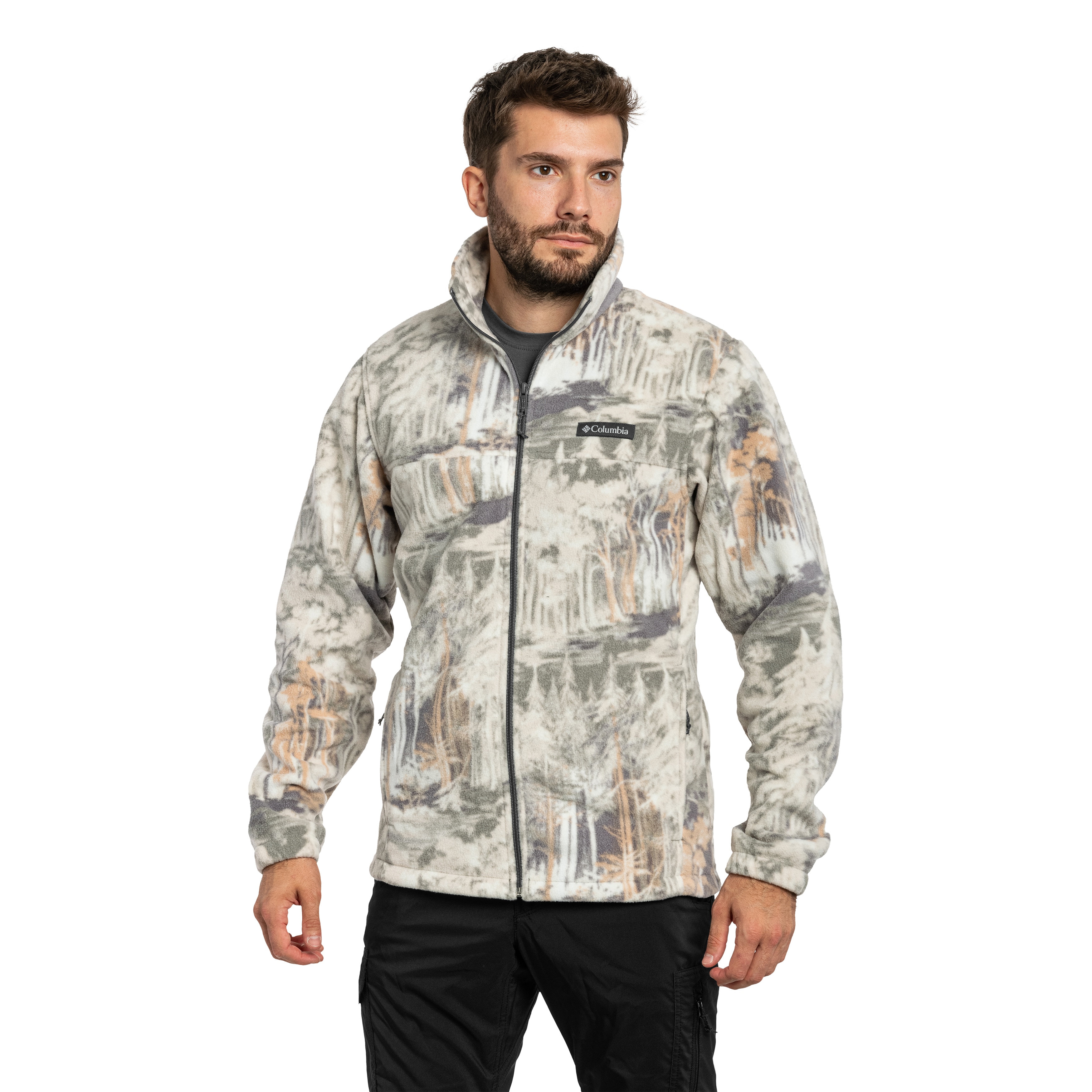 Флісова кофта Columbia Steens Mountain Printed Jacket - City Grey Deschutestrees